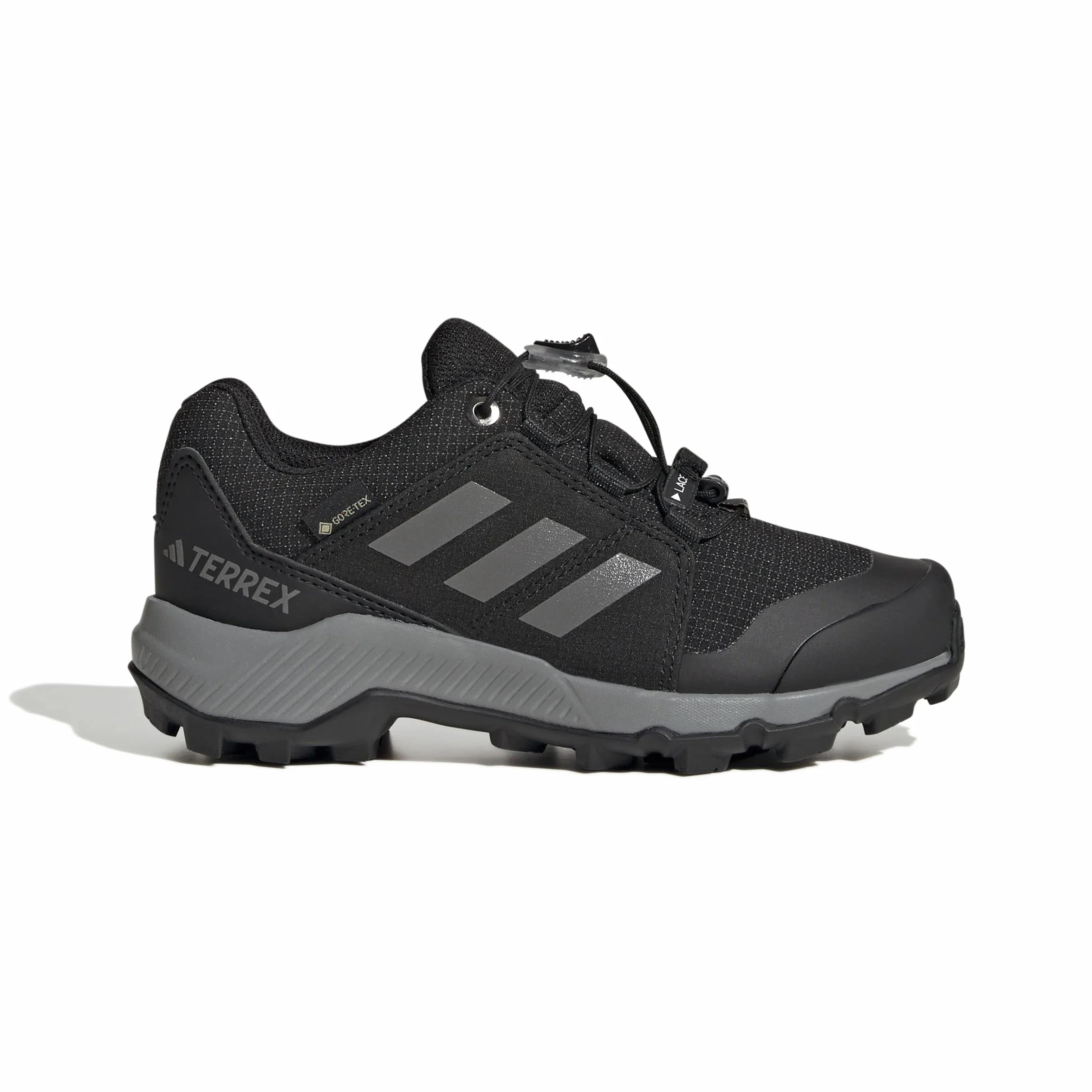 adidas Uniseks - dzieci Terrex Gore-Tex Hiking Kids Shoes, Core Black/Grey Three/Core Black, 34 EU