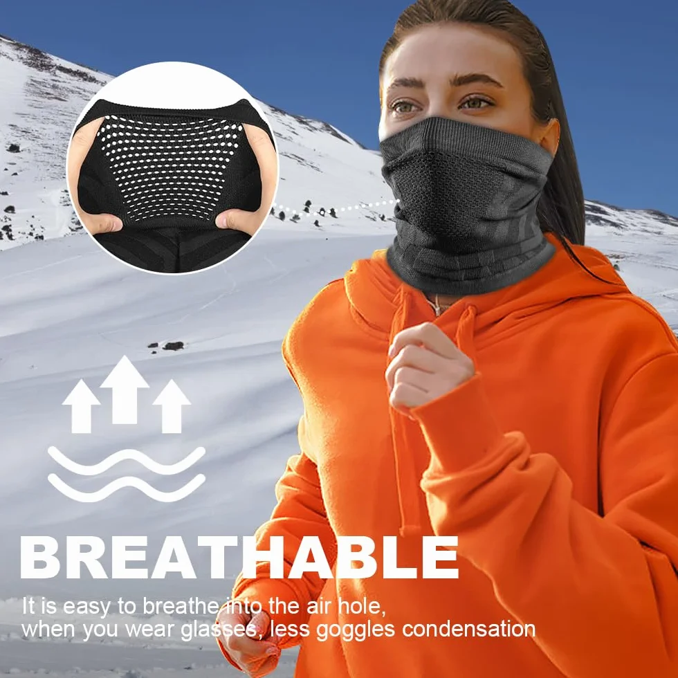 WTACTFUL Zimowy ocieplacz na szyję komin wiatroszczelna maska na twarz kominiarka bandana na narty snowboard