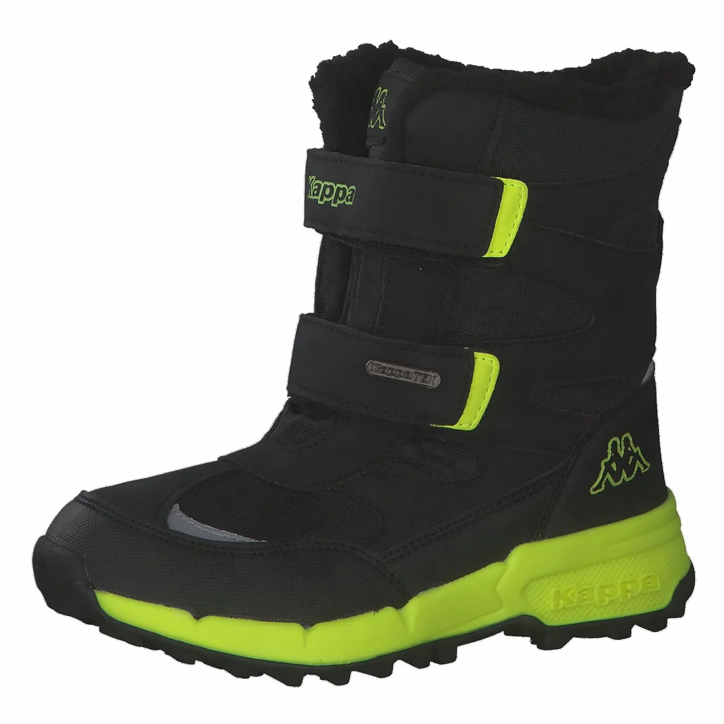 Kappa Dziecięce buty zimowe, uniseks, Black Lime, 33 EU