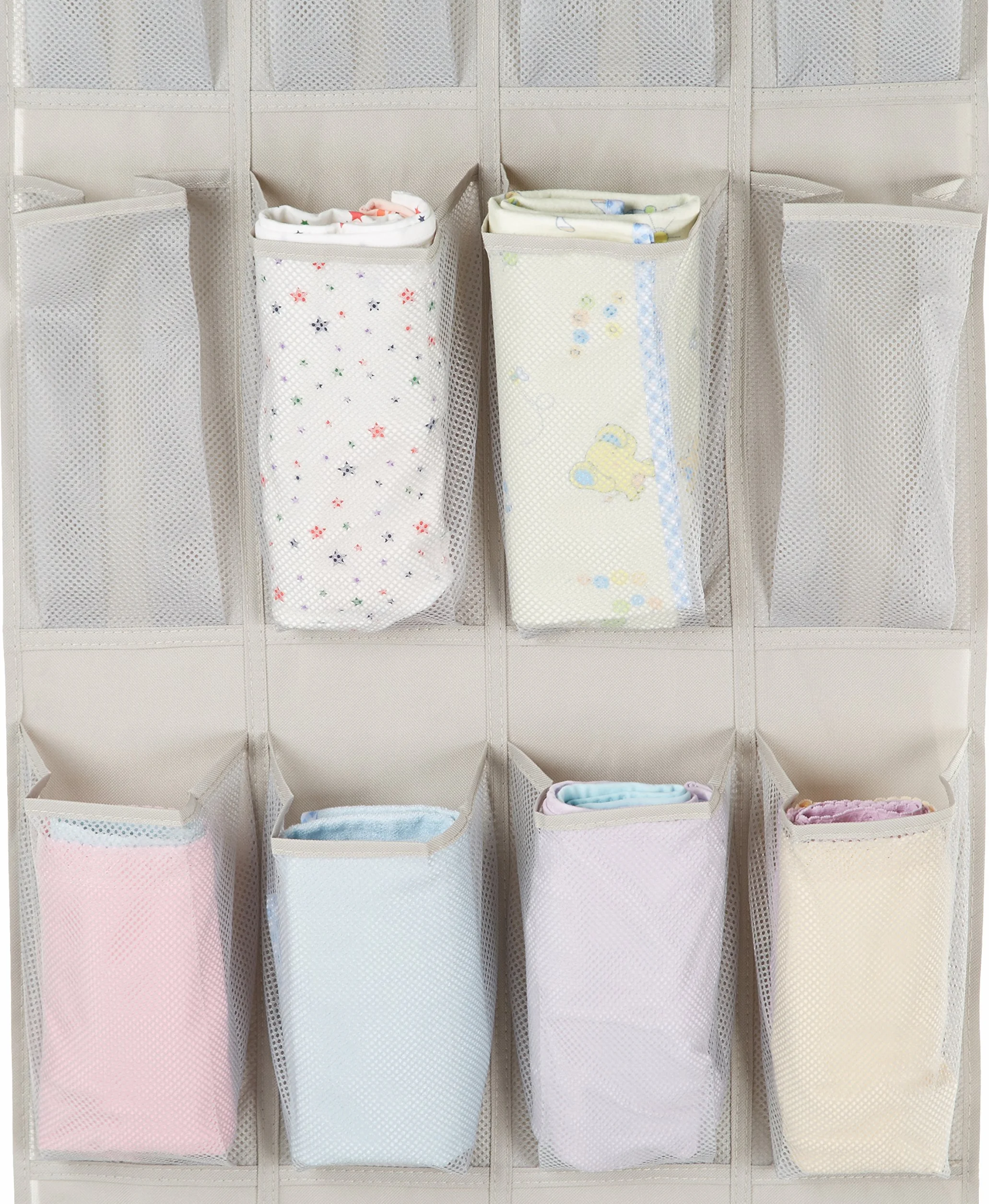 Amazonbasics Organizer na Buty, Metal, Beżowy, ‎6,2 x 50,29 x 172,97 cm | Over-the-Door, 20