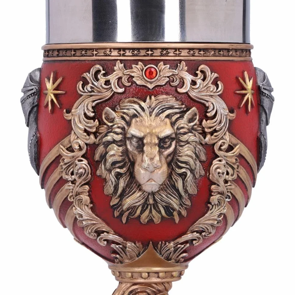 Nemesis Now Harry Potter Gryffindor Hogwart House Kielich, Material, Czerwony/Złoty, 200 ml