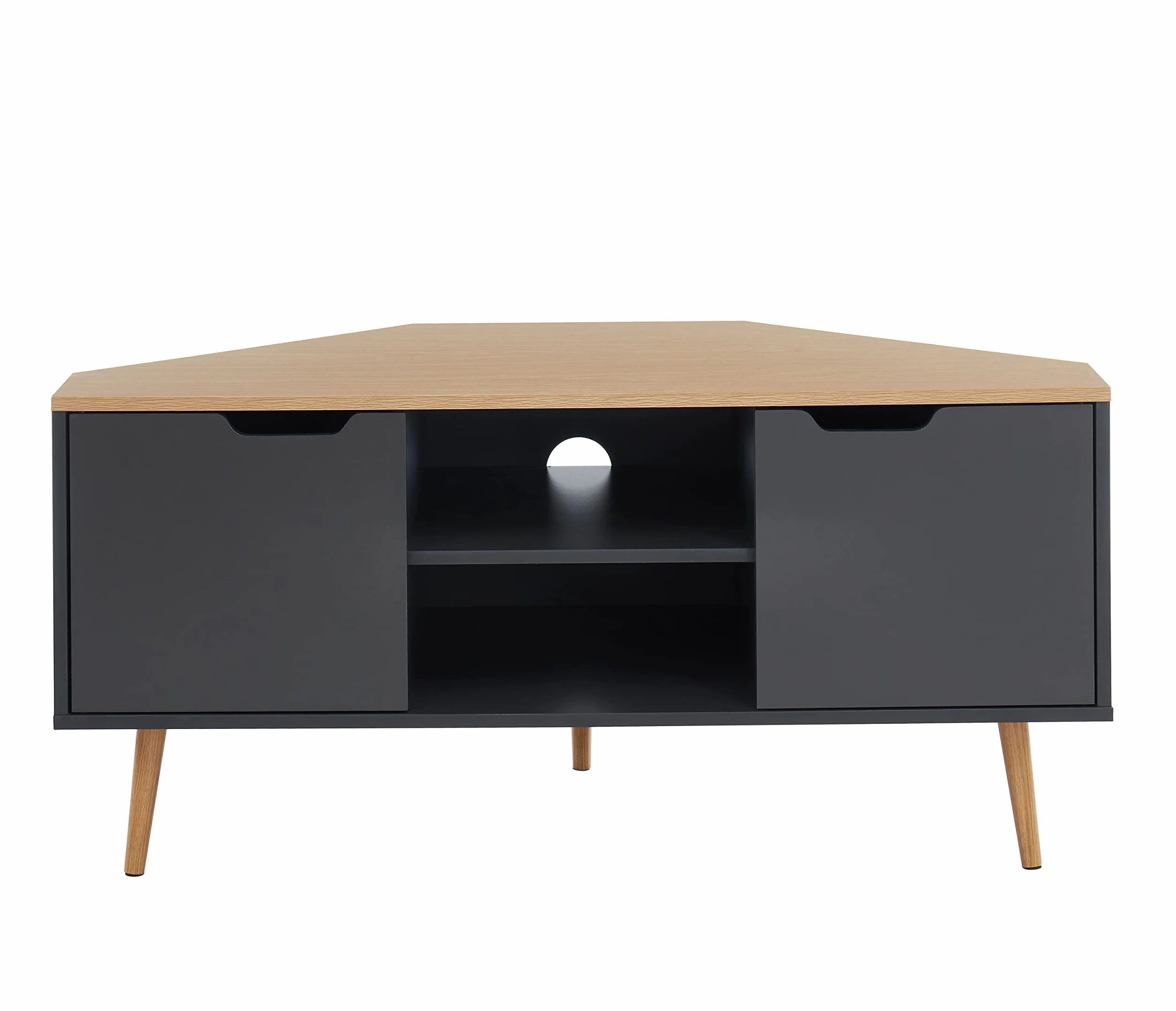 BAÏTA Szafka TV dąb antracyt 115 cm