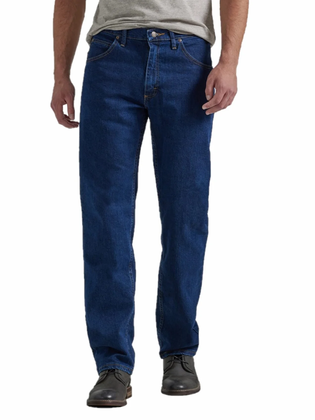 Wrangler Męskie klasyczne dżinsy z pięcioma kieszeniami o regularnym kroju z prostą nogawką