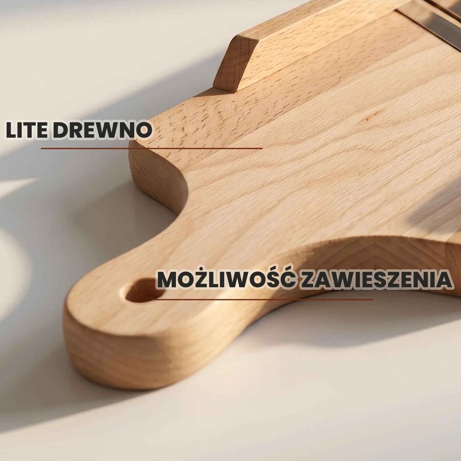 Drewniana szatkownica do warzyw z podwójnym ostrzem ze stali nierdzewnej 36x14x3 cm
