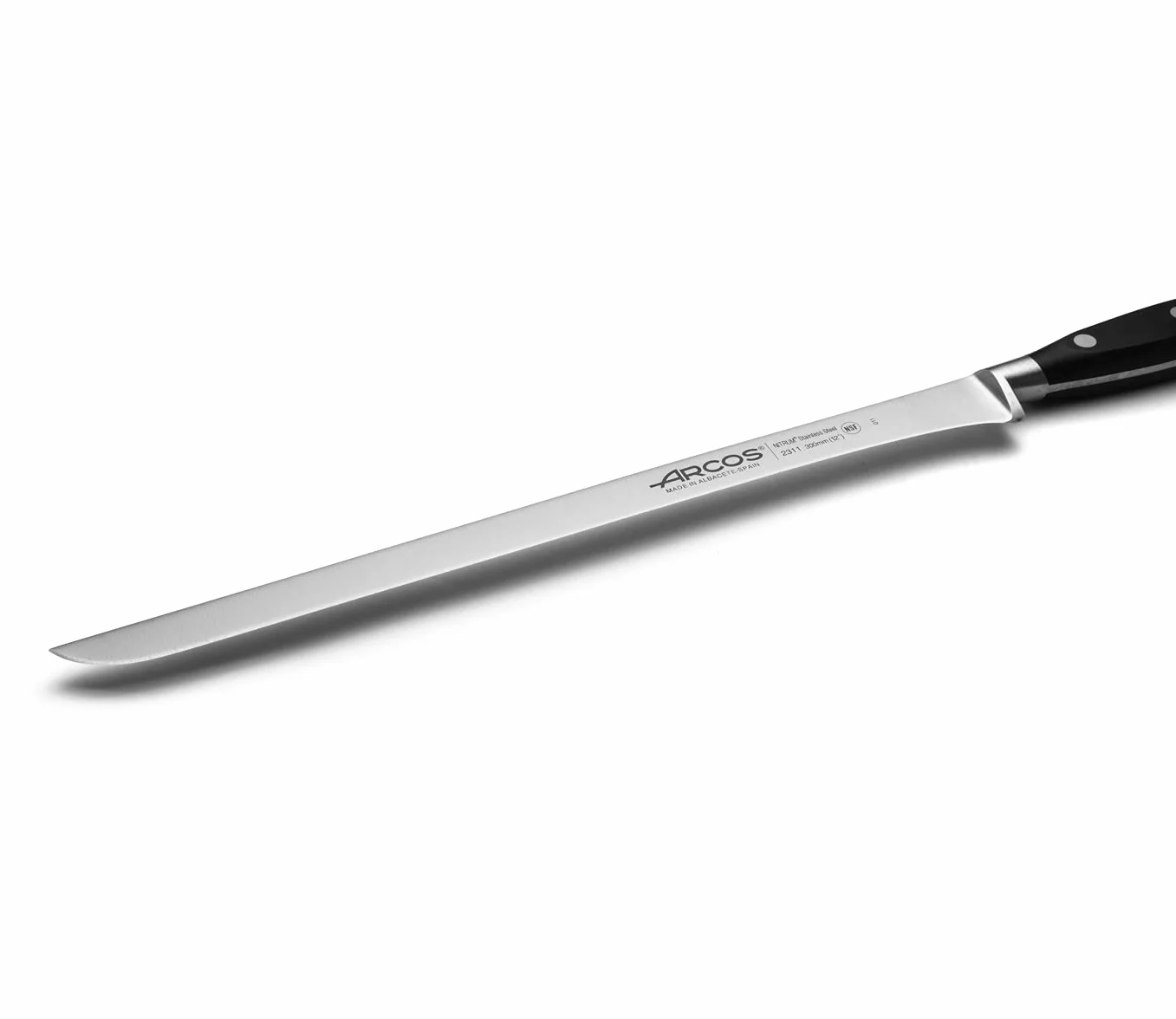 Arcos Riviera nóż do krojenia szynki kuta stal nierdzewna 300 mm