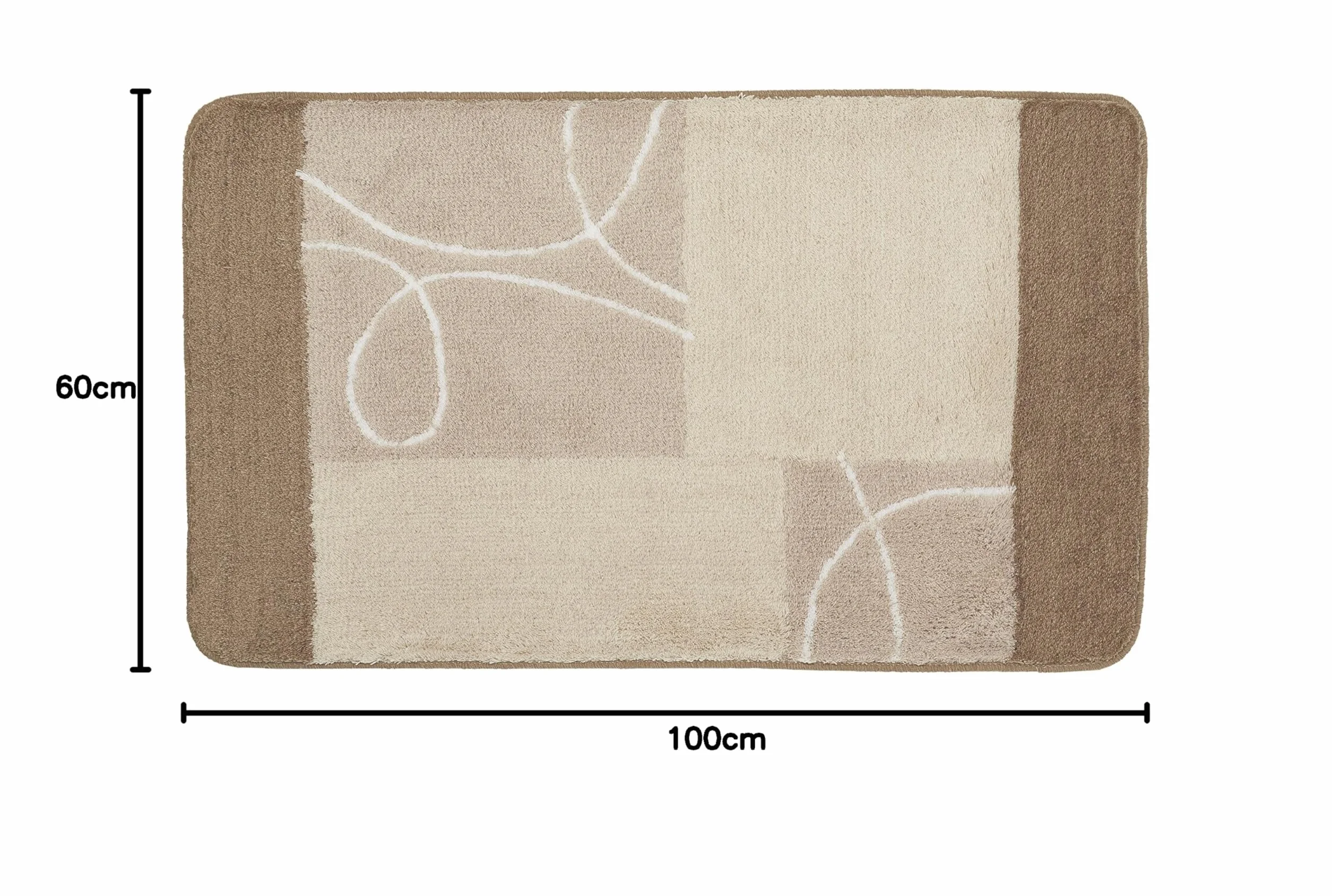 Kleine Wolke dywanik łazienkowy Curly jasnoszary 60 x 100 cm