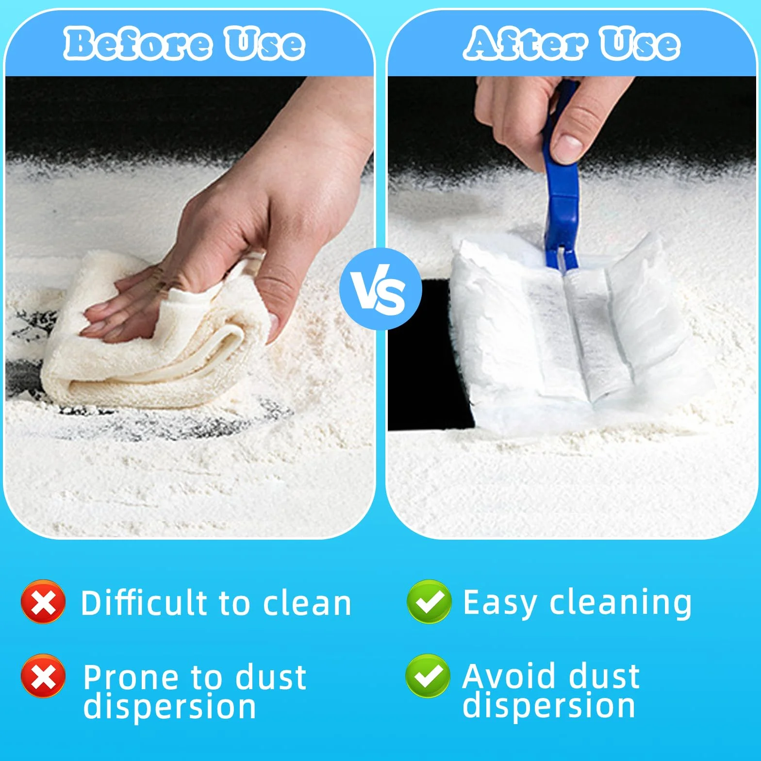 KATIMI Ściereczki do kurzu Swiffer 31 sztuk, Opakowanie uzupełniające z 1 uchwytem, 3 kolory