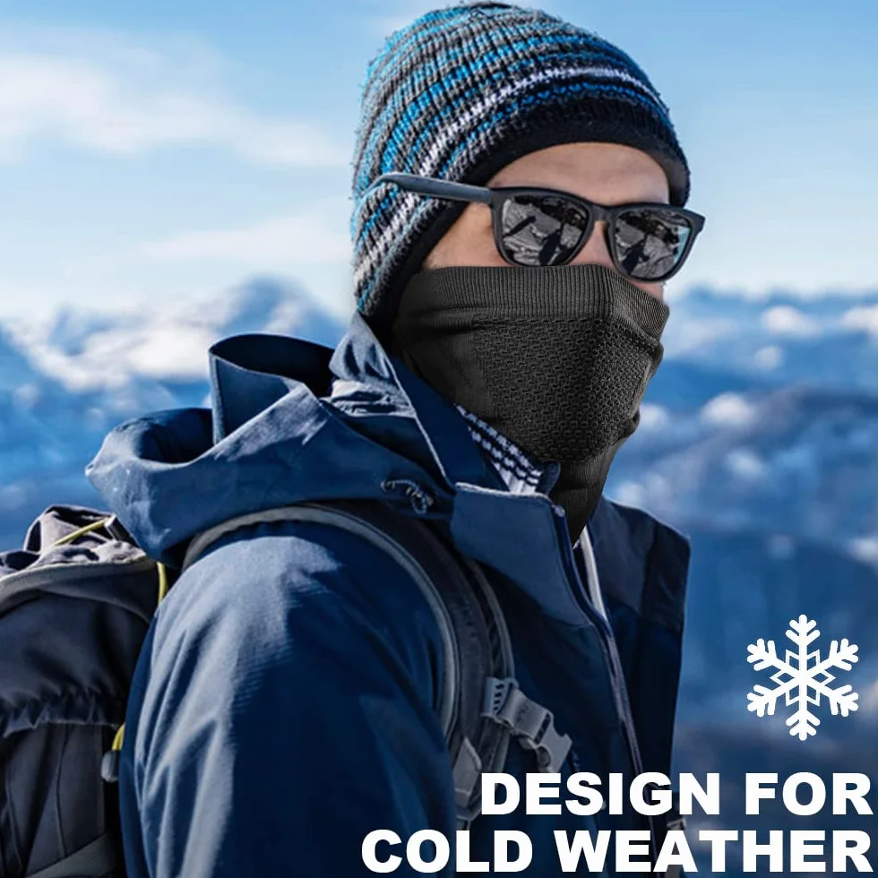 WTACTFUL Zimowy ocieplacz na szyję komin wiatroszczelna maska na twarz kominiarka bandana na narty snowboard