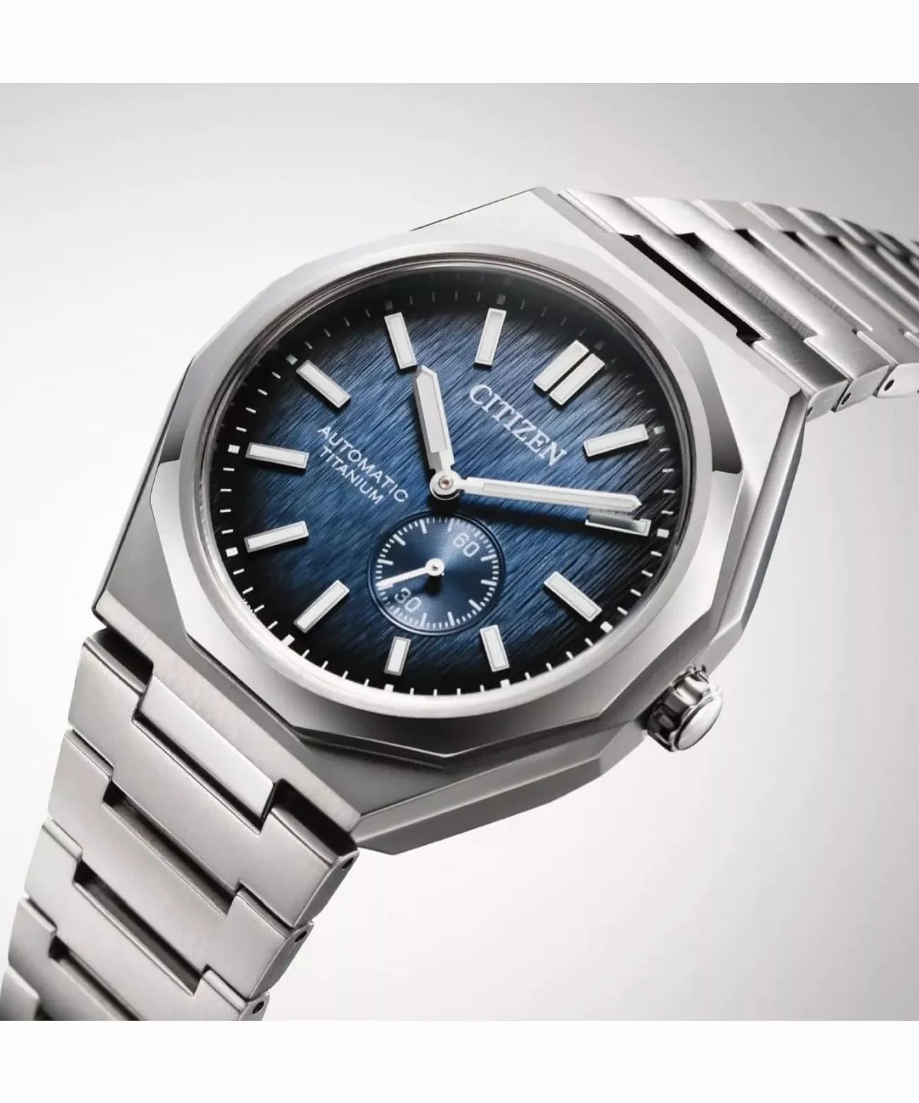 CITIZEN NK5020 Zenshin 60 Super Titanium automatyczny zegarek męski z tytanowym paskiem i szafirowym szkłem