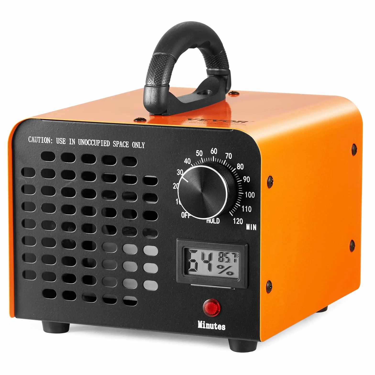 VEVOR Generator ozonu 12000 mg/h ozonator 80 W, oczyszczacz powietrza 300㎡, urządzenie ozonowe, montaż 0-120-minutowy timer, dezodorator, generator ozonu, wskaźnik wilgotności powietrza, inteligentne