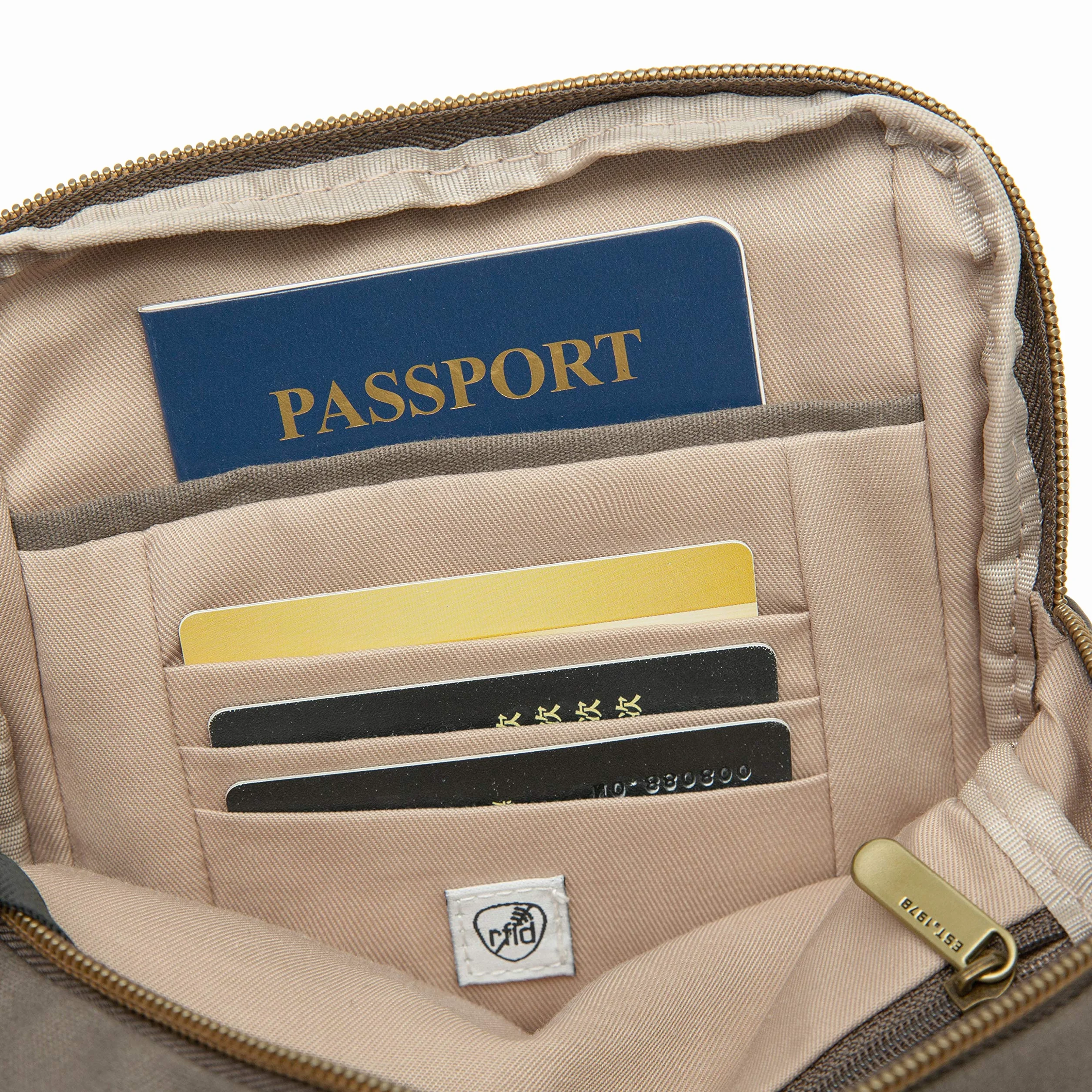 Travelon Torebka podróżna tote Uniseks Travelon Anti-theft Courier Small N/s Slim