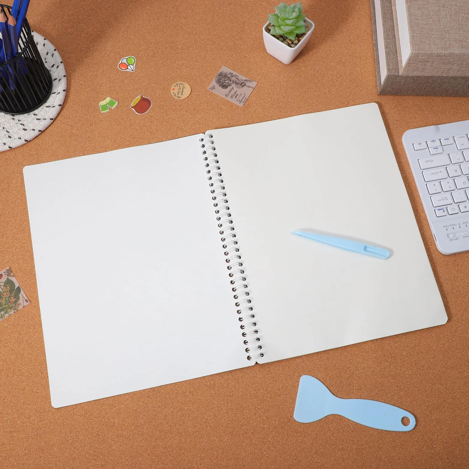 Reusable Sticker Album for Organizer Tools Large Blank Sticker Book Collecting Storage Easy Removal