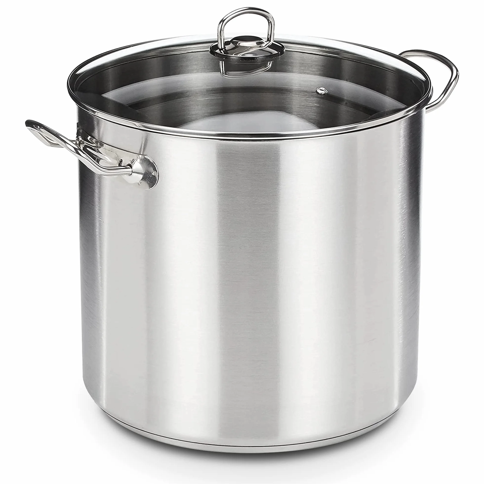 Garnek ze szklaną pokrywką 30 x 28 cm 20 l stal nierdzewna srebrny 30 cm 2 sztuki