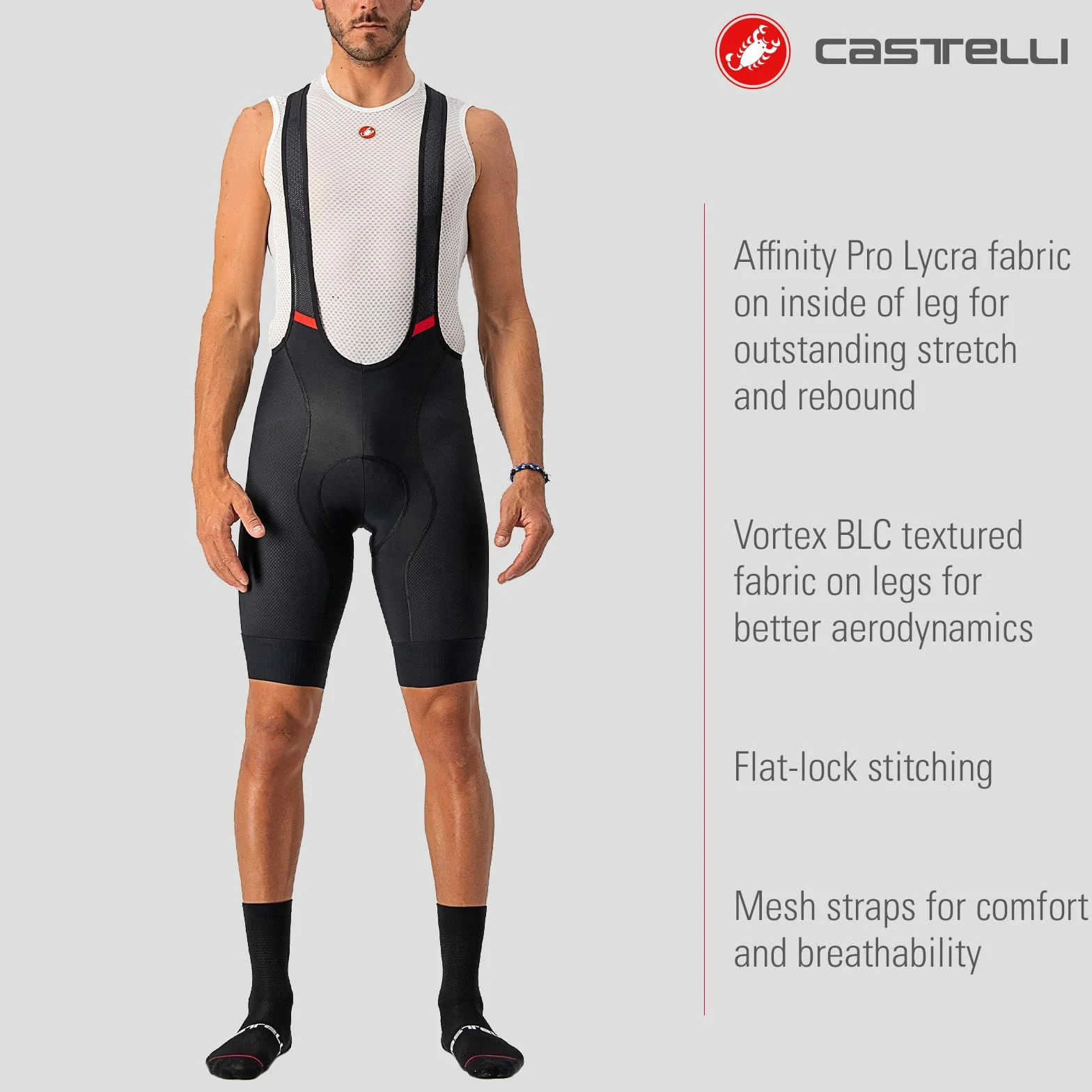 CASTELLI COMPETIZIONE BIBSHORT - Shorty męski