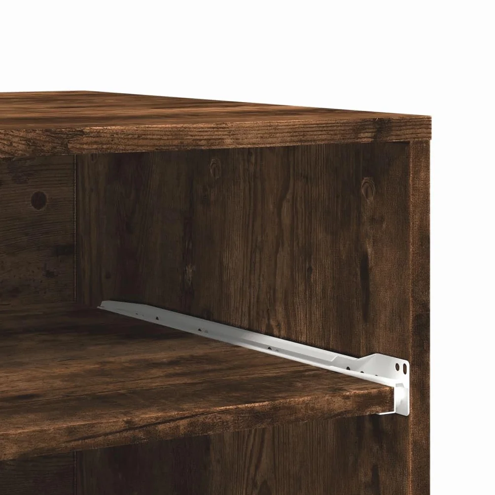 vidaXL Szafka pod drukarkę z kółkami 60x48x74 cm przydymiony dąb