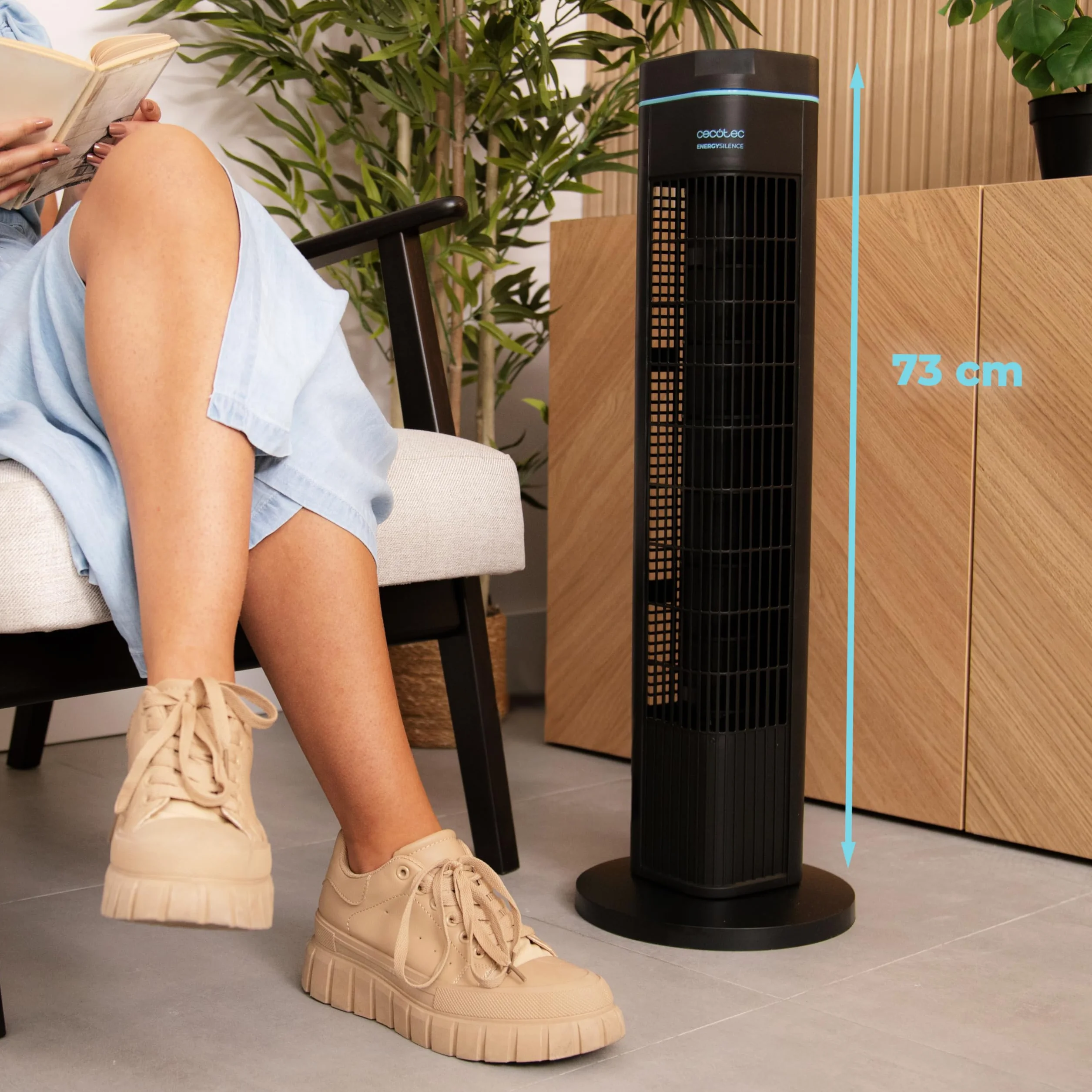 Cecotec Wentylator wieżowy EnergySilence 690 Skyline 29" 50 W stojący 3 tryby timer 8h oscylacja 90°