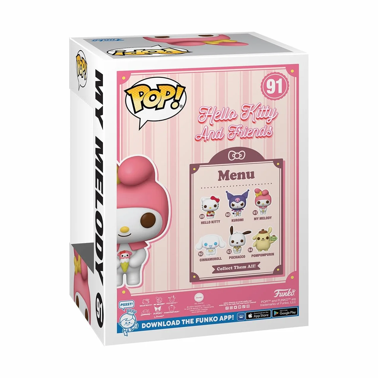 Funko POP! Sanrio My Melody Hello Kitty Kolekcjonerska figurka winylowa