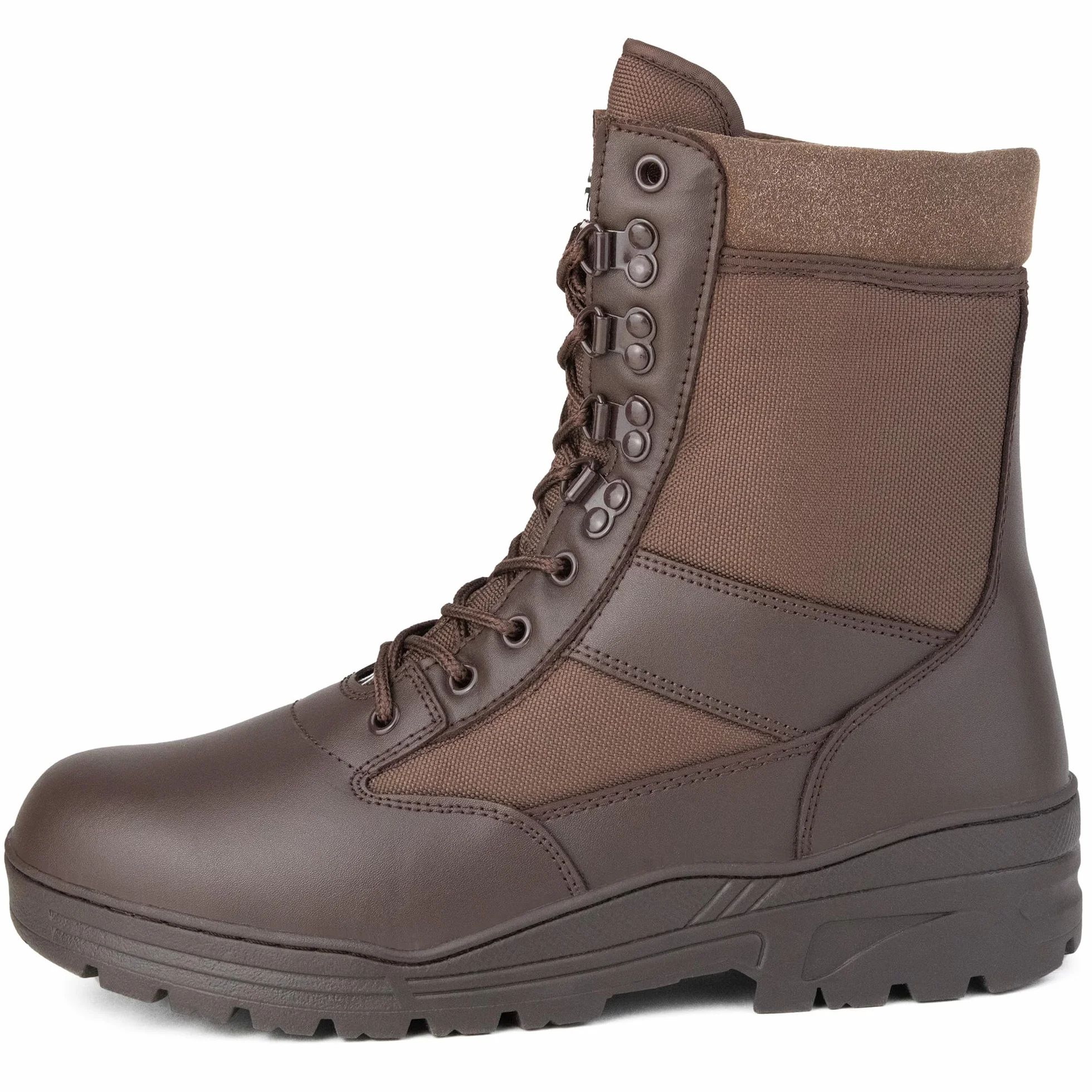 Savage Island Buty bojowe Patrol Brązowa skóra wojskowa