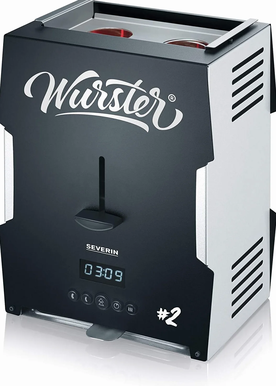 Severin Wurster WT 5005 Urządzenie do grillowania kiełbas 2000 W stal nierdzewna czarne