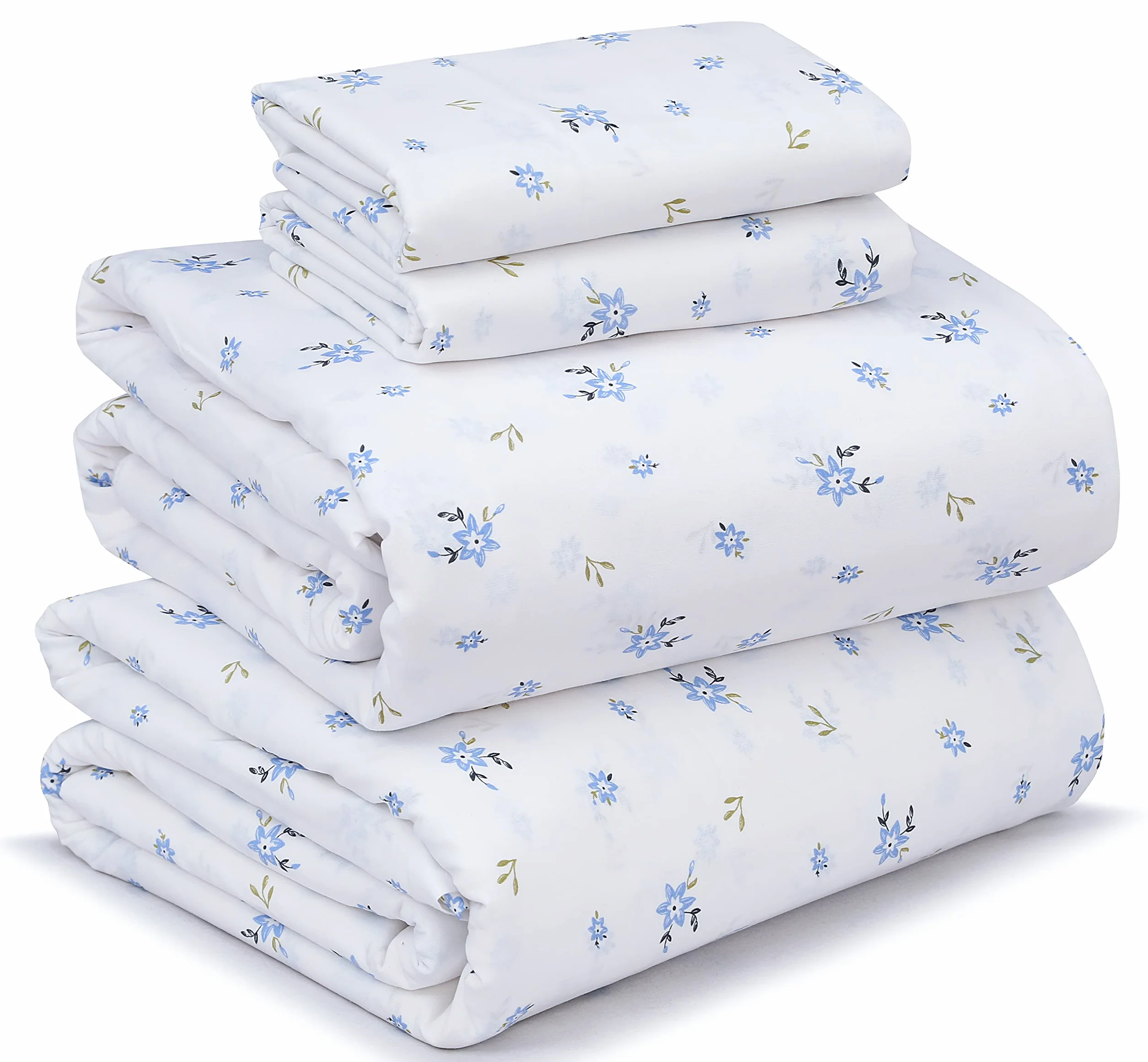 RUVANTI Prześcieradło 100% bawełny chłodząca perkalowa King 40 cm 4 szt.