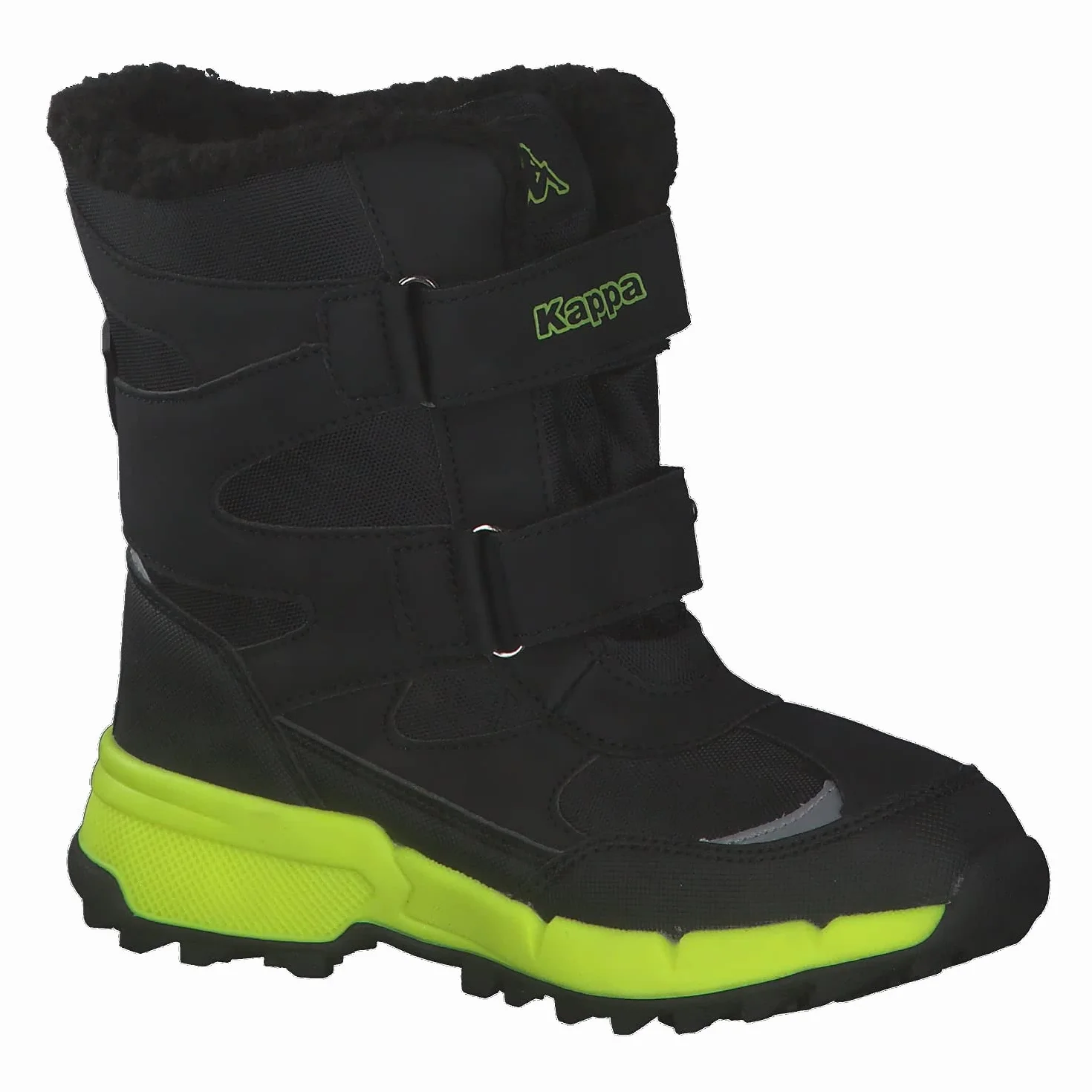 Kappa Dziecięce buty zimowe, uniseks, Black Lime, 33 EU