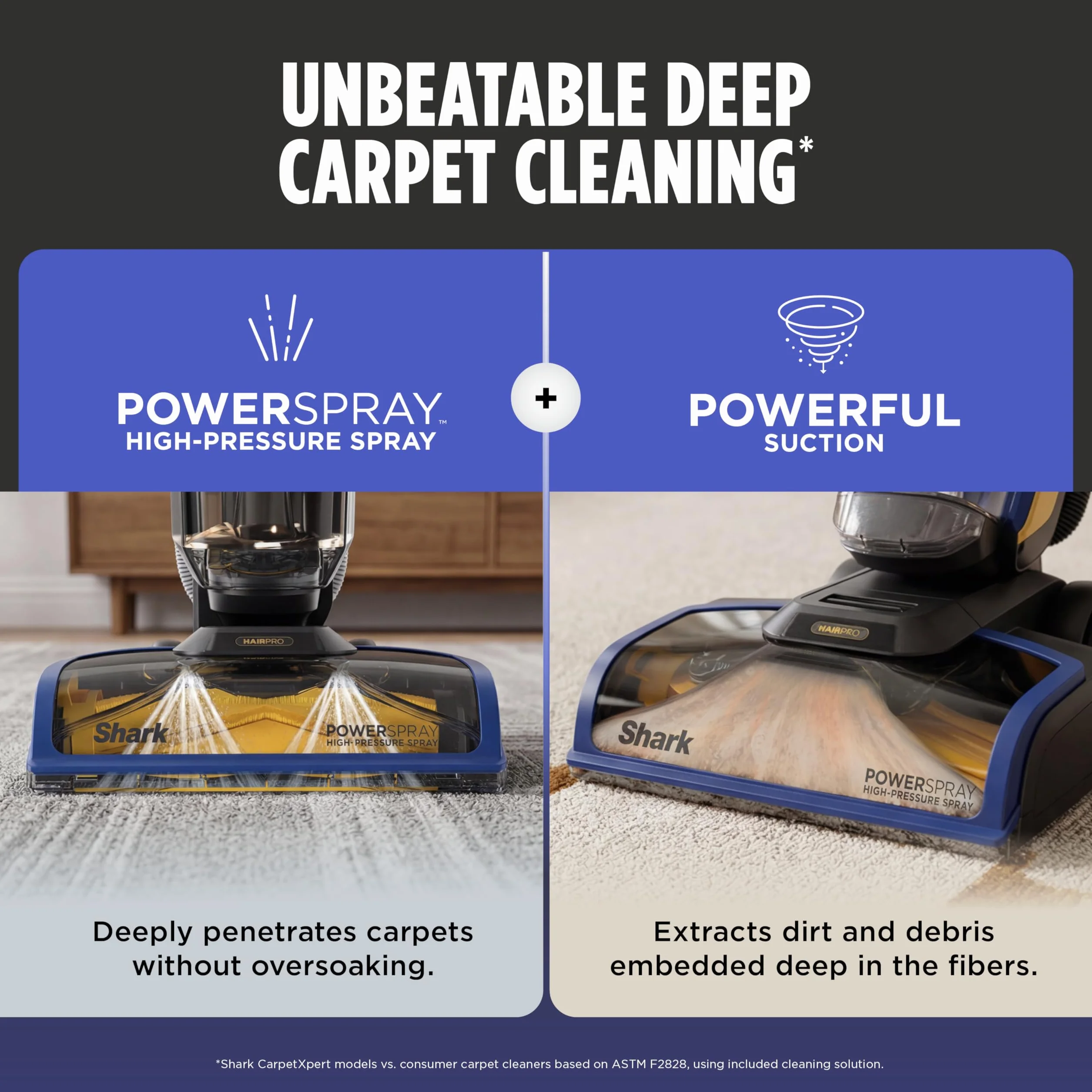 Shark CarpetXpert HairPro EX251BRN zestaw do czyszczenia dywanów i tapicerki, głębokie czyszczenie, usuwanie plam