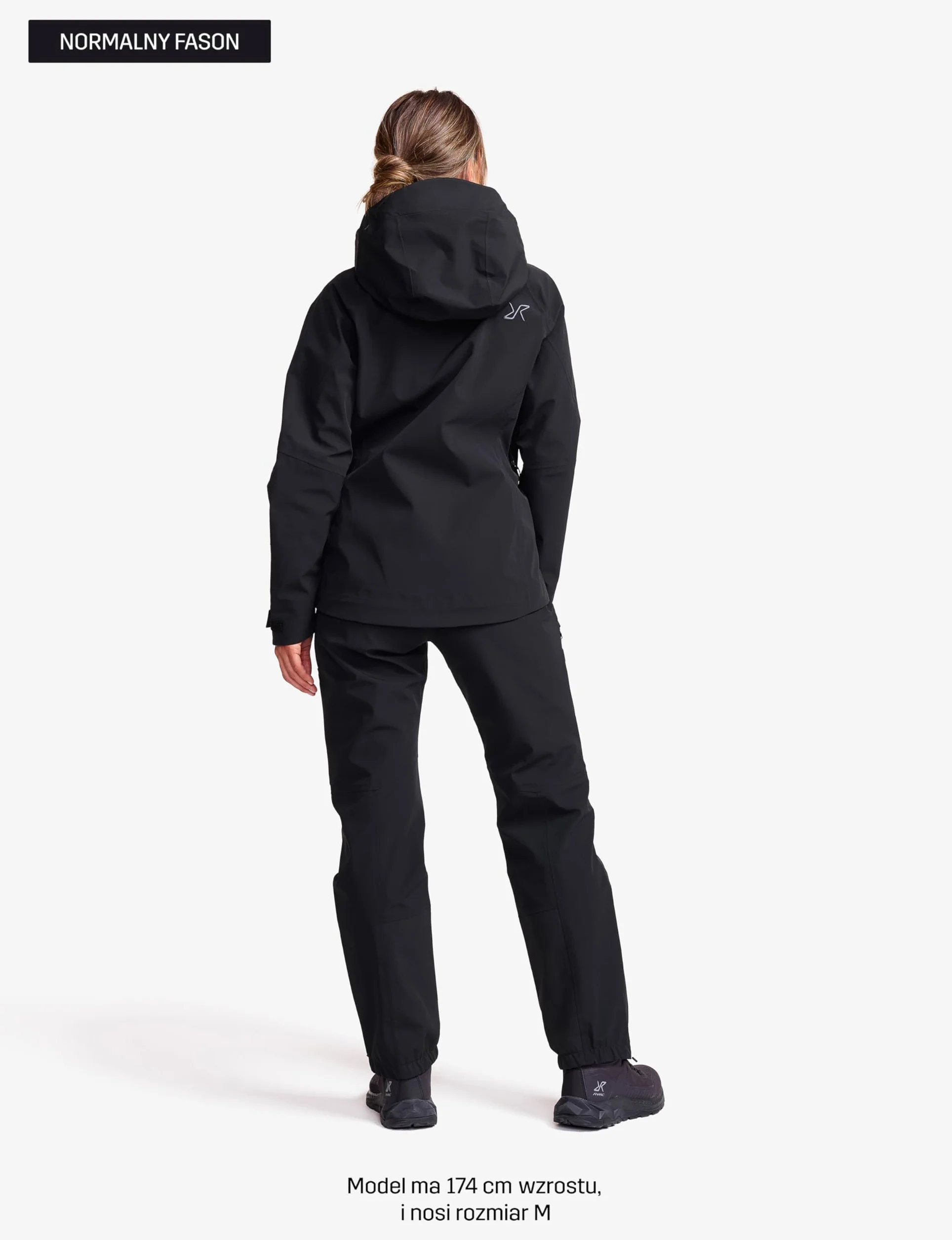 RevolutionRace Cyclone 3L Shell Jacket Damska, Wodoodporna kurtka z reflektorami Recco do wędrówek