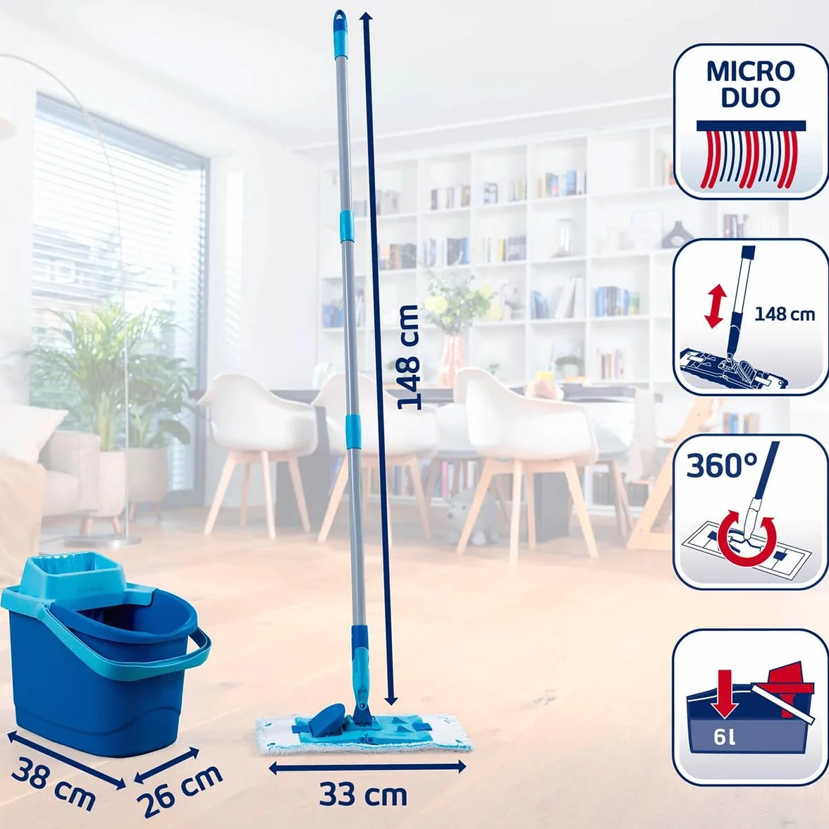 Leifheit PowerClean M Zestaw