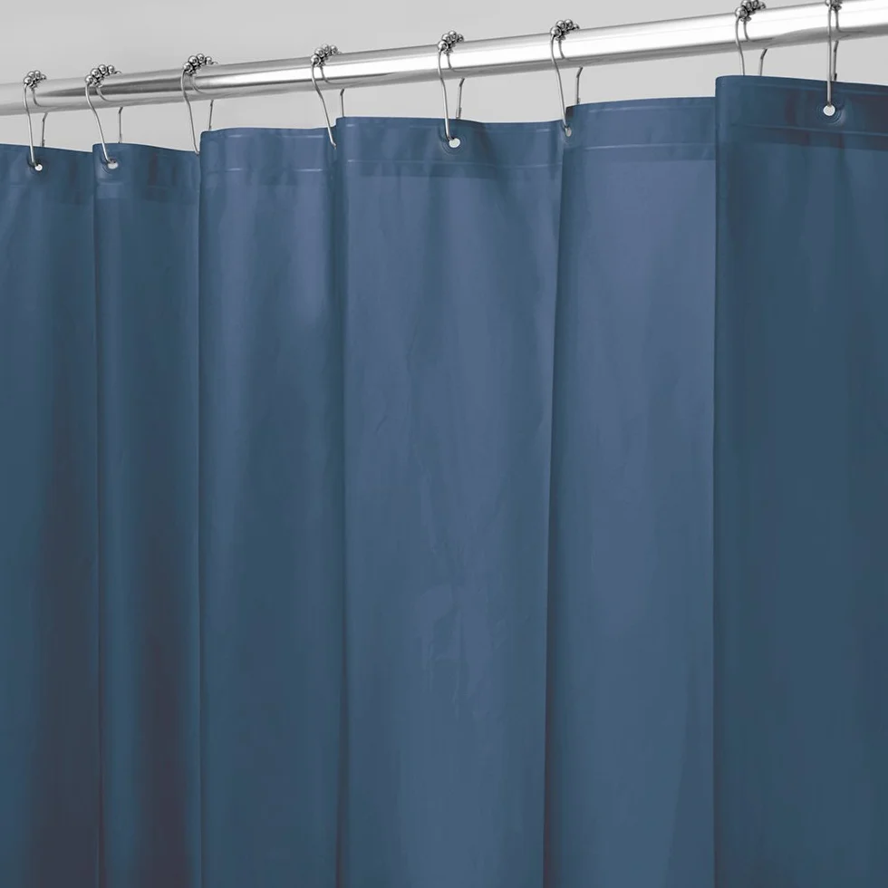 iDesign 3.0 Podszewka zasłony prysznicowej 183 x 183 cm PEVA odporna na pleśń granatowa