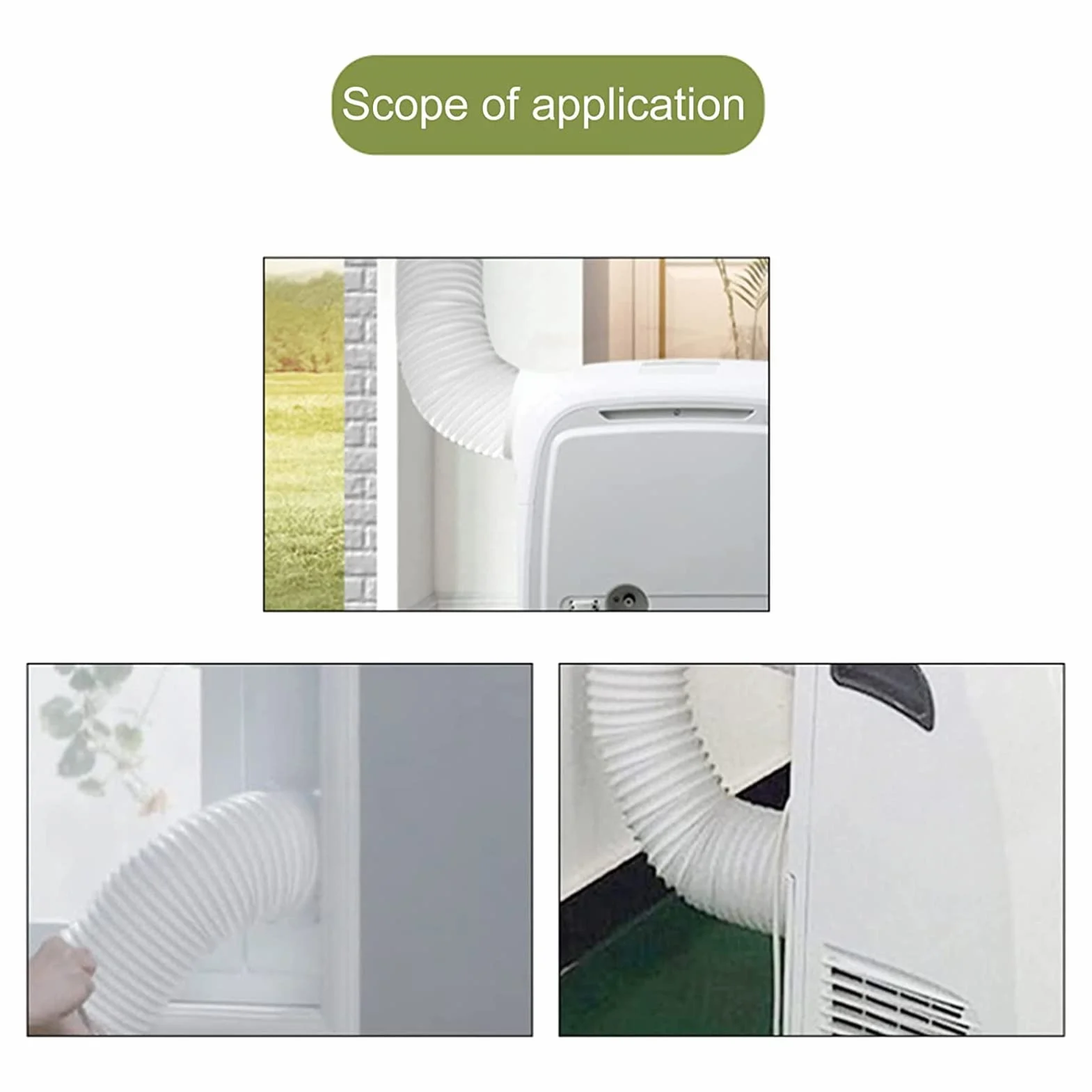Klimatyzator wąż wydechowy adapter kwadratowy interfejs kanału wydechowego do mobilnej klimatyzacji 1P KY35