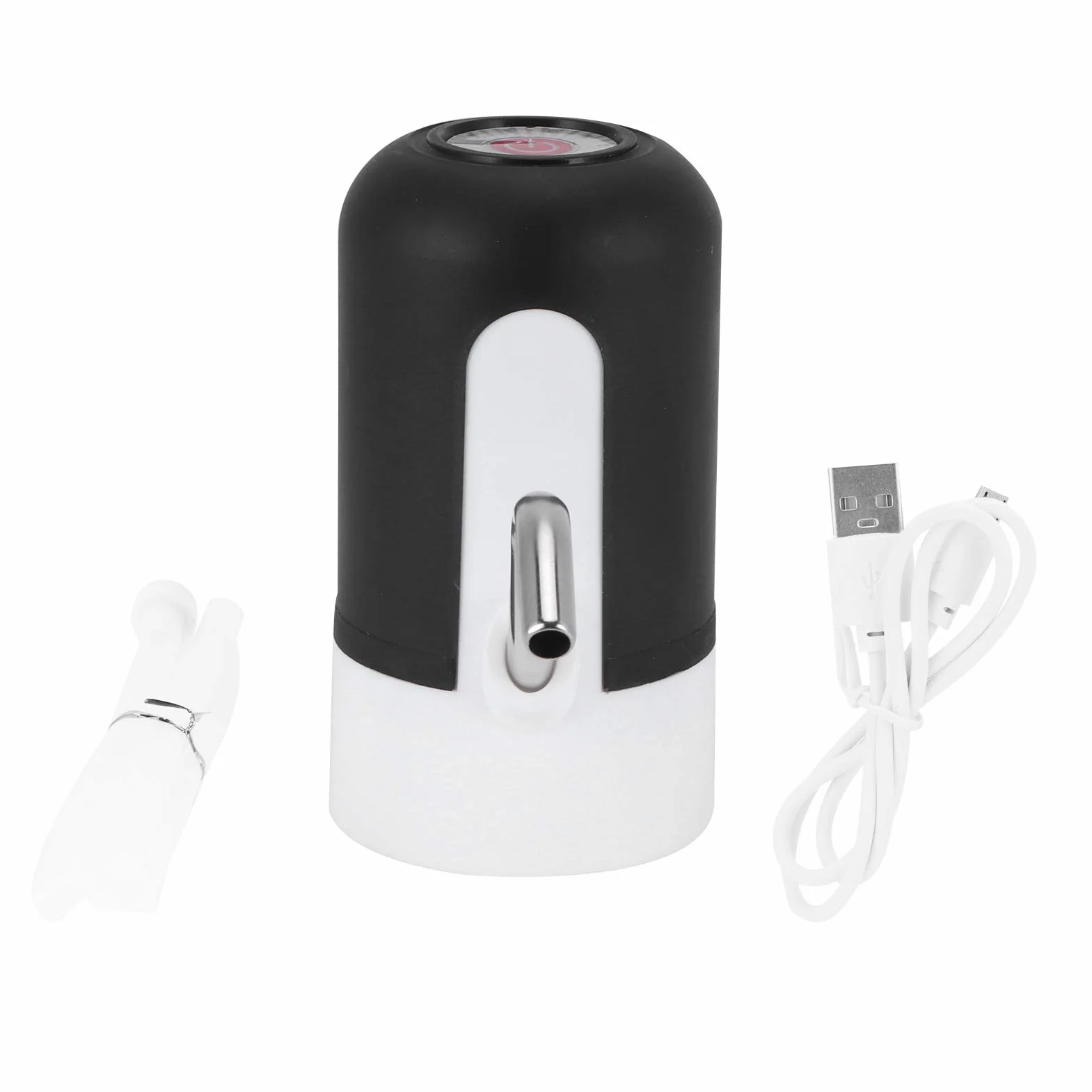 Elektryczny Dozownik Wody Pitnej Pompa do Butelek USB Czarny