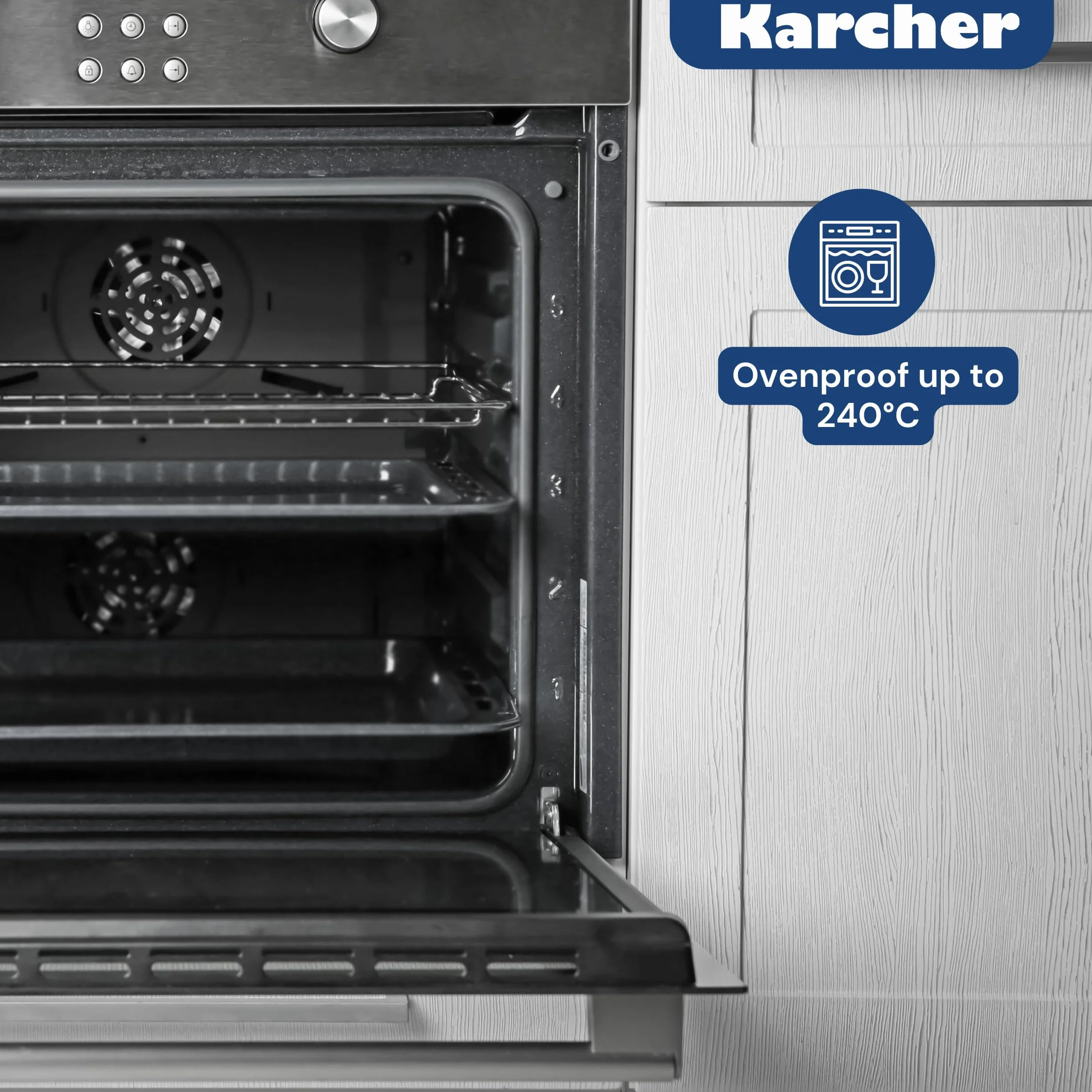 Karcher Indukcyjna brytfanna z pokrywką 2 w 1 8,7 litra odlew aluminiowy