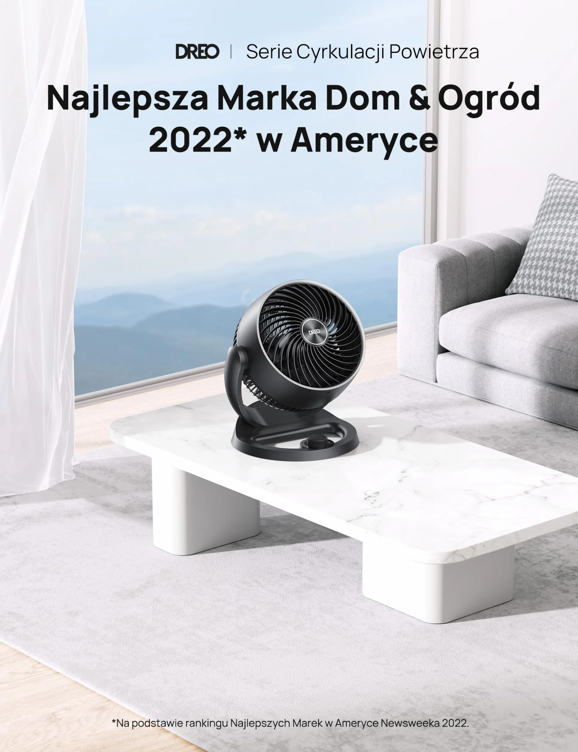 Dreo 28dB Cichy wentylator stołowy, średnica 18cm, 3 prędkości, 120° regulowany kąt nachylenia, cichy mały wentylator, przenośny wentylator do sypialni biura, Fox One, Czarny.