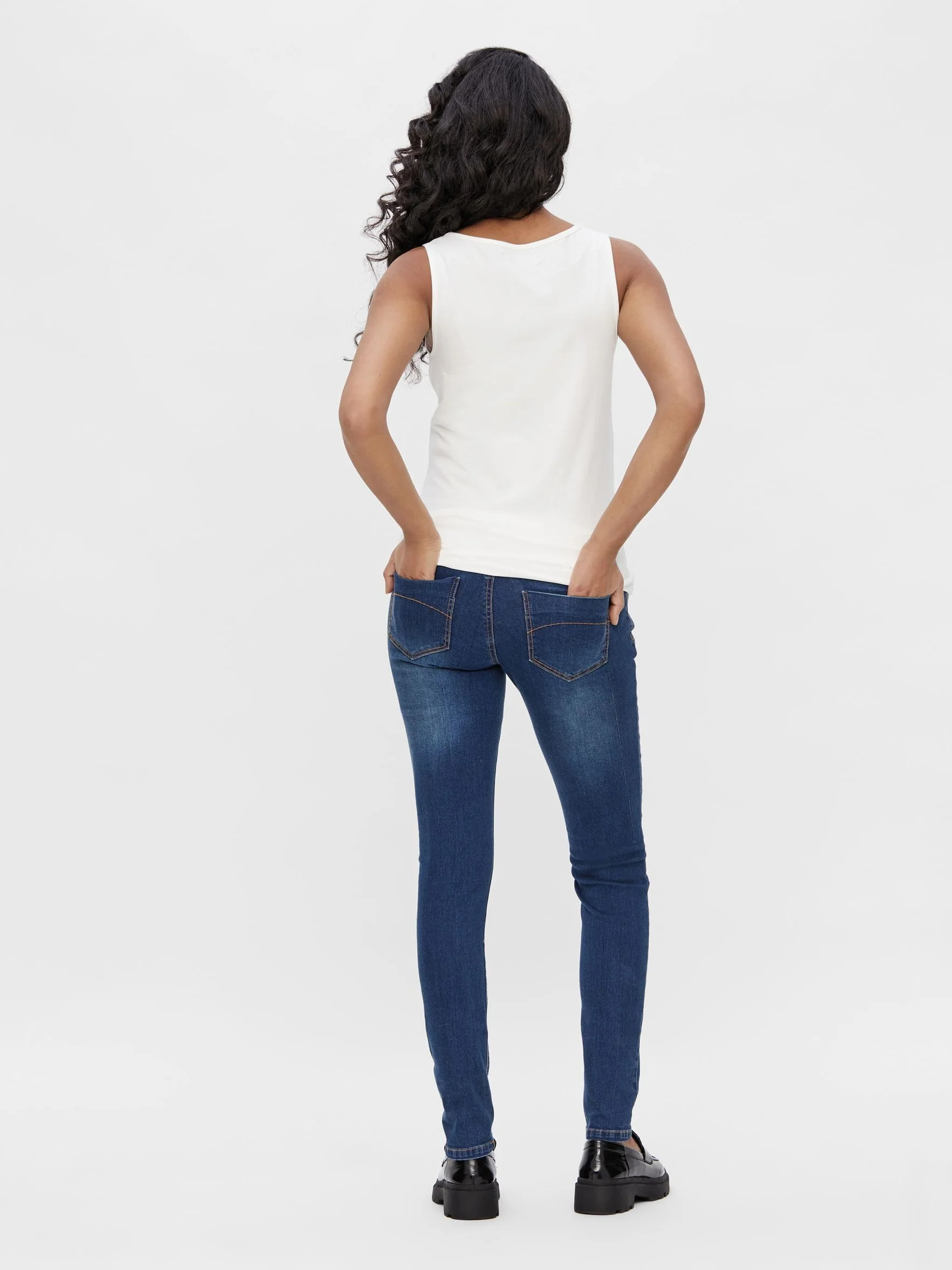 MAMALICIOUS Mllola Slim Blue Jeans Noos B. - spodnie ciążowe Kobiety