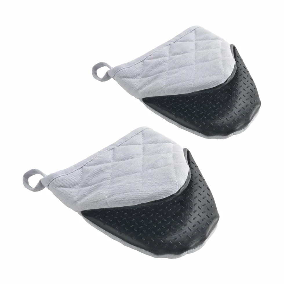 Metaltex Rękawice kuchenne z antypoślizgowym uchwytem, szare, zestaw 2,14 cm