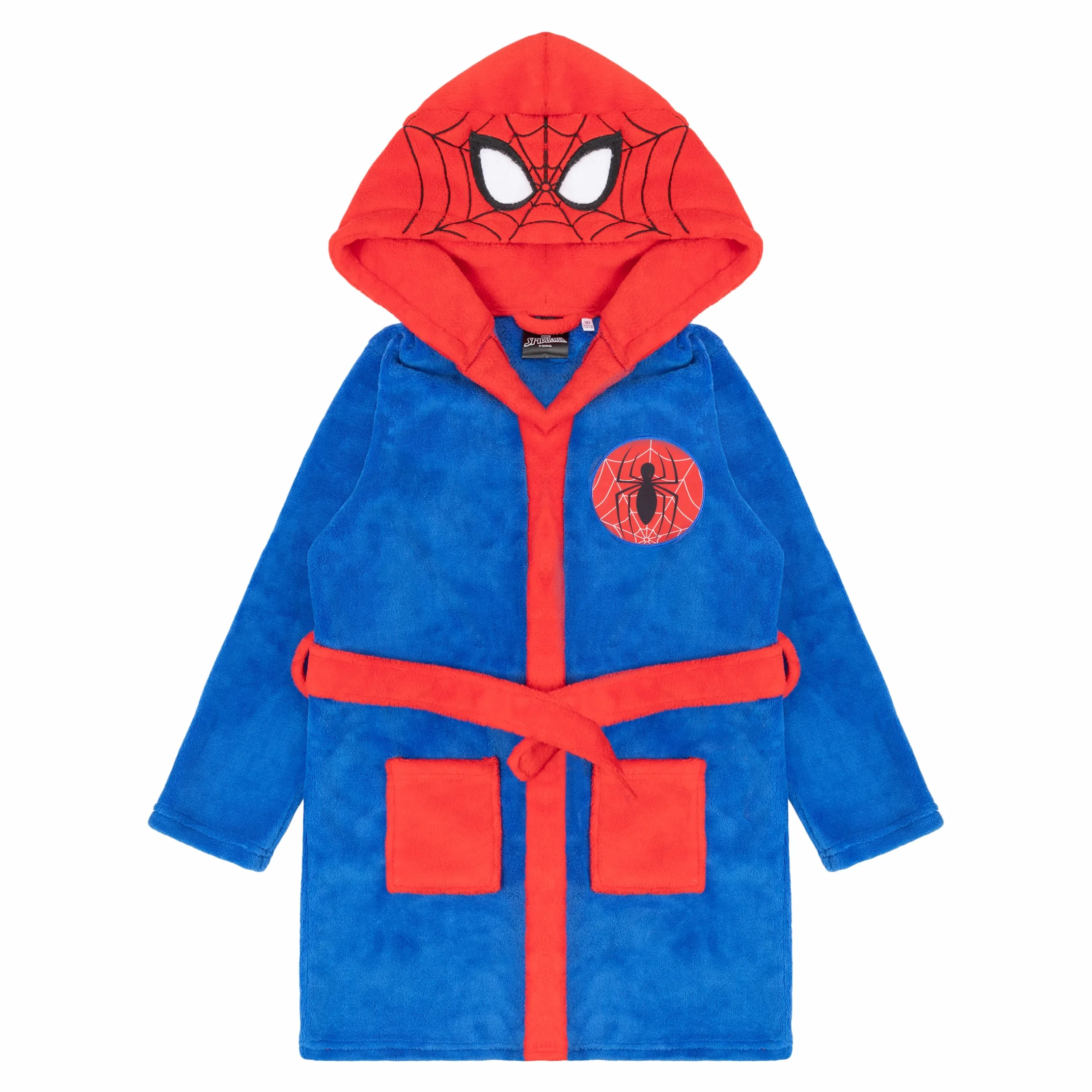 Spiderman Szlafrok dziecięcy z polaru, Spidermann, szlafrok z kapturem