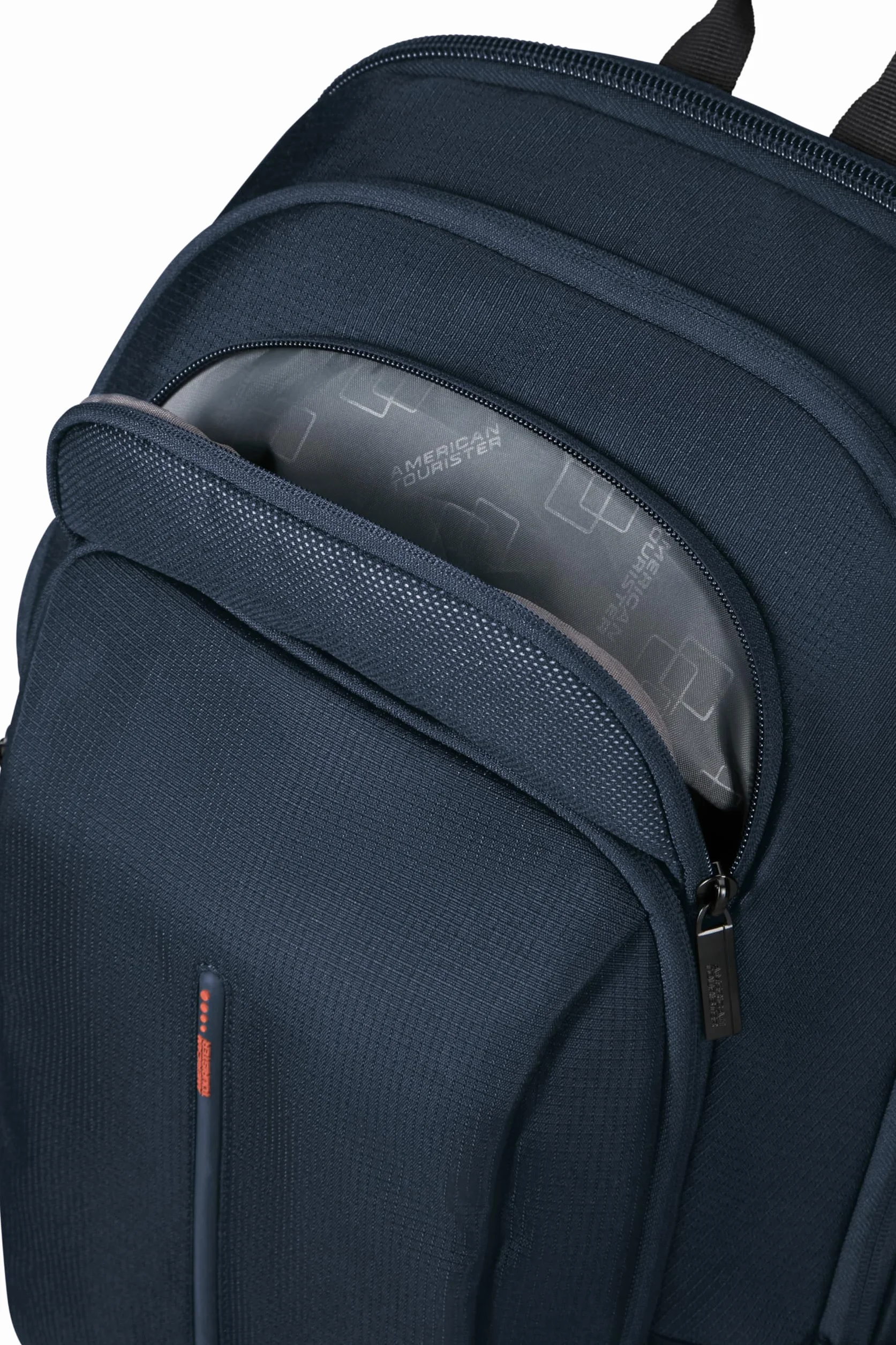 American Tourister Urban Groove UG26 - Plecak na Laptopa 17.3" (50 cm) - Plecak Business & Szkolny z Uchwytem na Butelke, Ergonomiczny, Smart Sleeve - 34L - Dark Navy