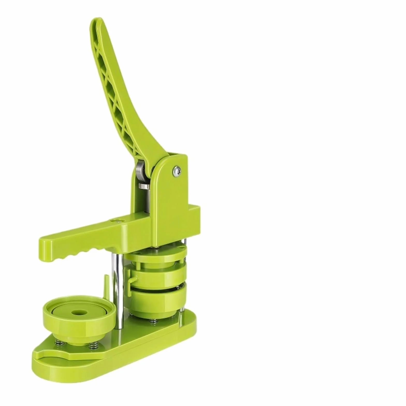 Producent Przypinek, 58mm maszyna do robienia plakietek okrągły DIY zestaw do robienia przypinek dziurkacz obrotowy prasa z częściami do guzików(B)