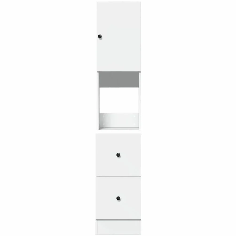 vidaXL Szafka kuchenna biała 35x50x180 cm materiał drewnopochodny wolnostojąca