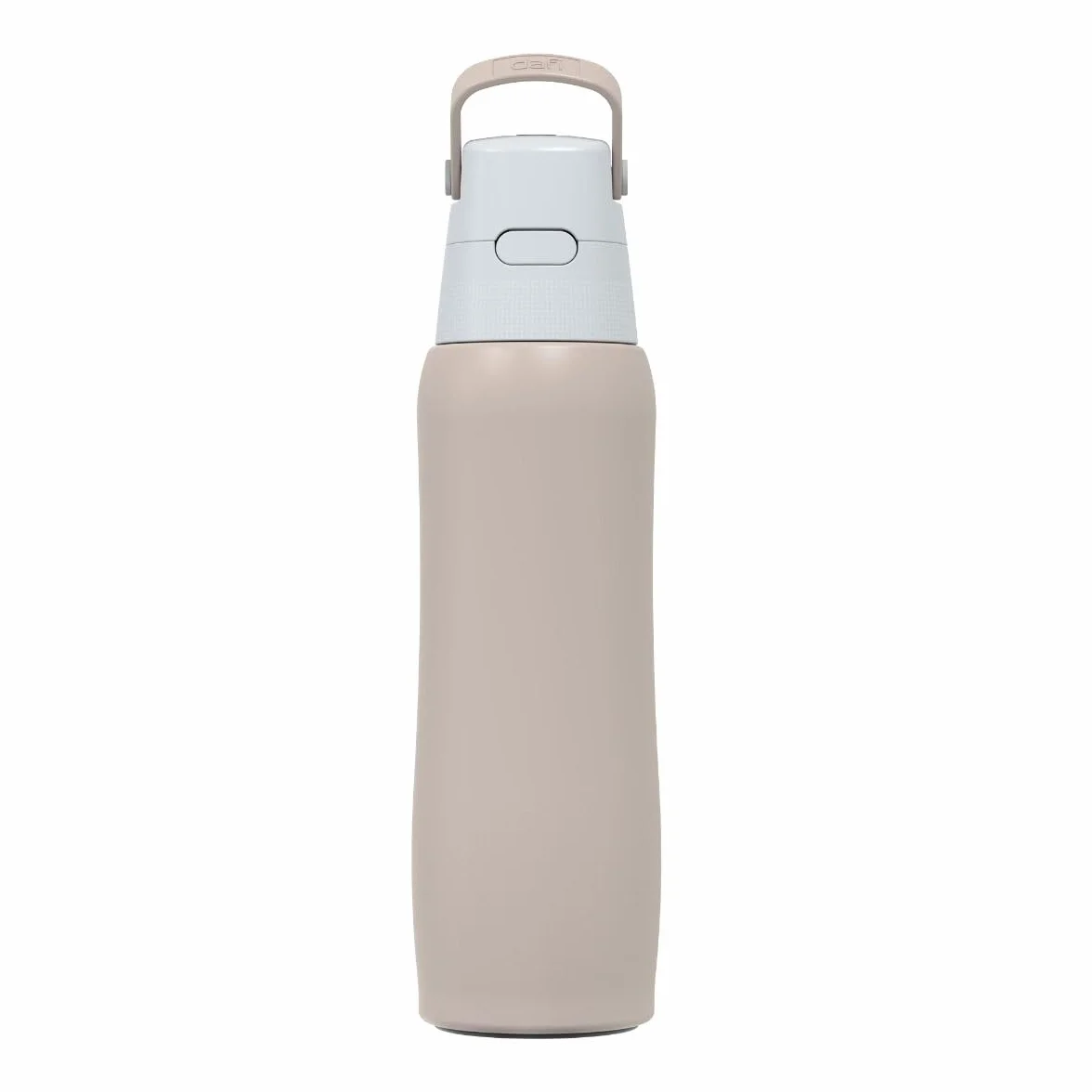 DAFI Butelka filtrująca Solid Steel 0,8 l Cappuccino - Butelka ze Stali Nierdzewnej z Filtrem węglowy - Utrzymuje temperaturę do 24 godzin, Idealna do pracy, szkoły, siłowni, w podróż