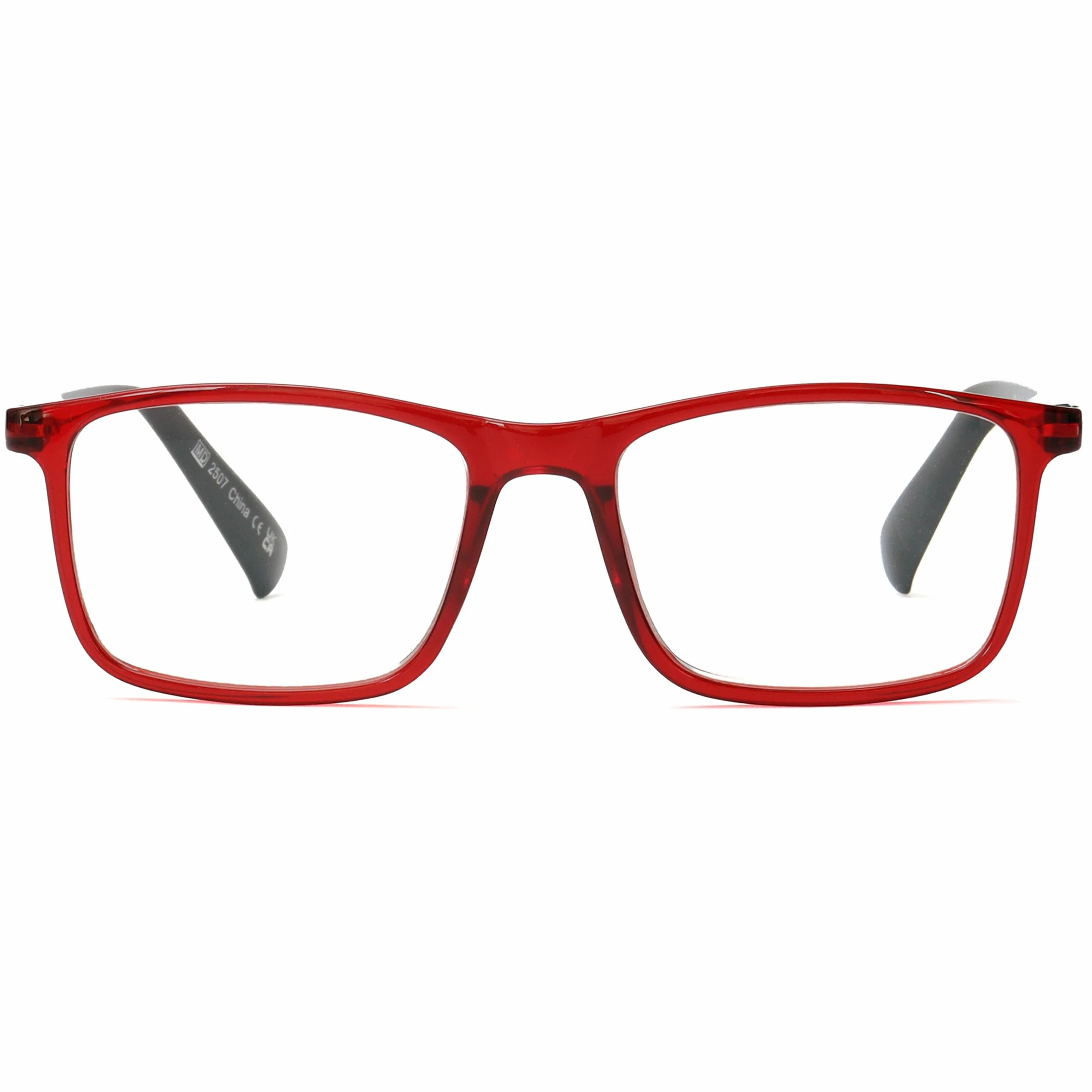 OPULIZE Ink Lesse okulary 2-pak duże prostokątne oprawki zawiasy sprężynowe odporne na zarysowania dla mężczyzn i kobiet RR4