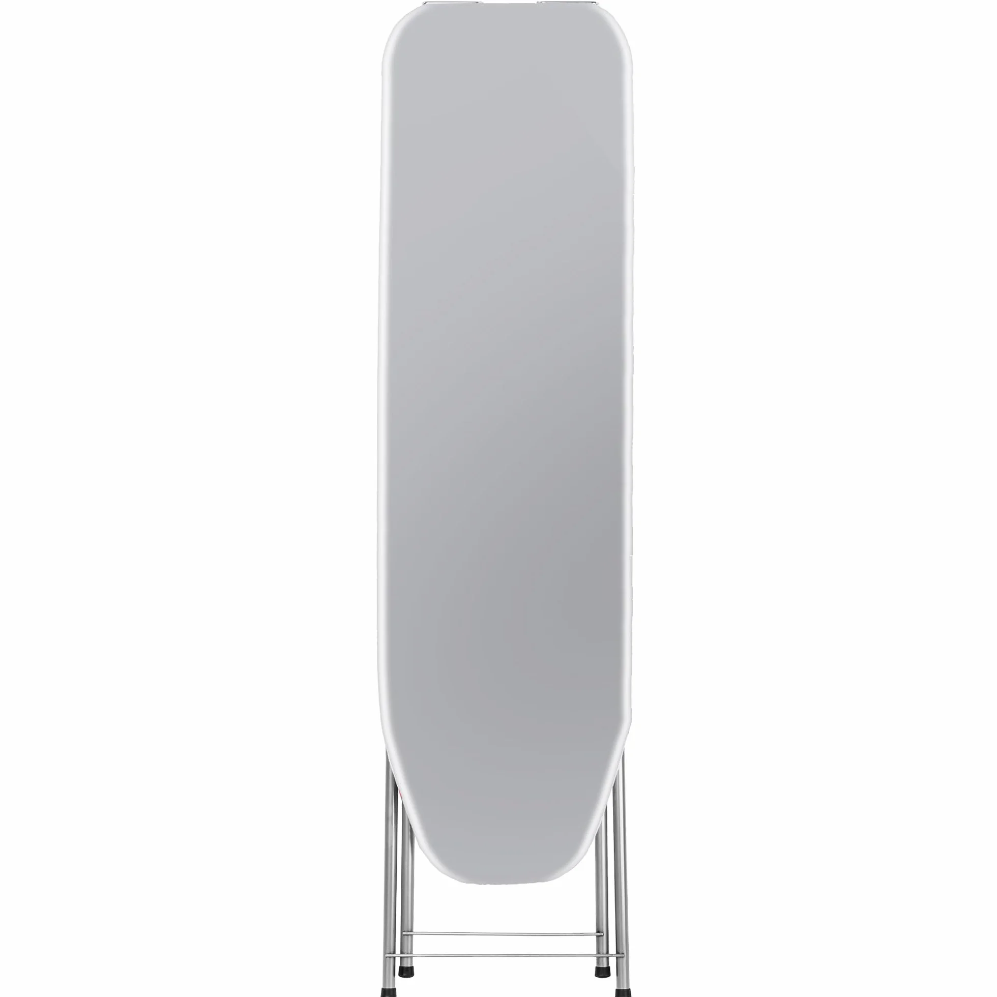 KADAX Deska do prasowania 104 x 30 cm do stacji parowej z wysuwaną podstawką na żelazko i piankową podkładką, oszczędza miejsce po złożeniu, stabilna konstrukcja, szara