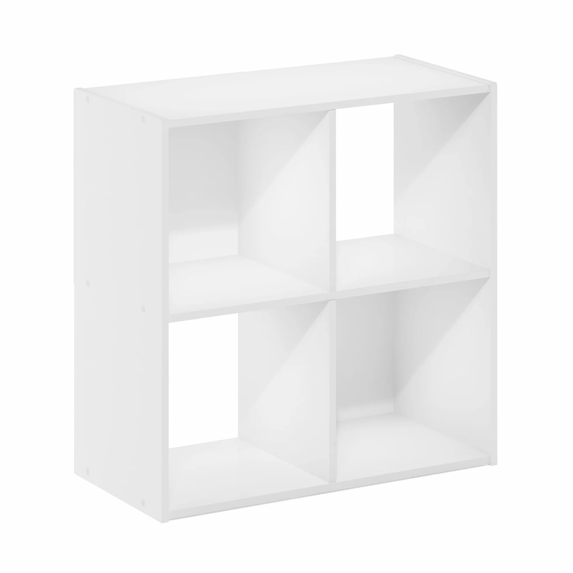 Furinno Pelli Sześcienna szafka do przechowywania biała 2x2