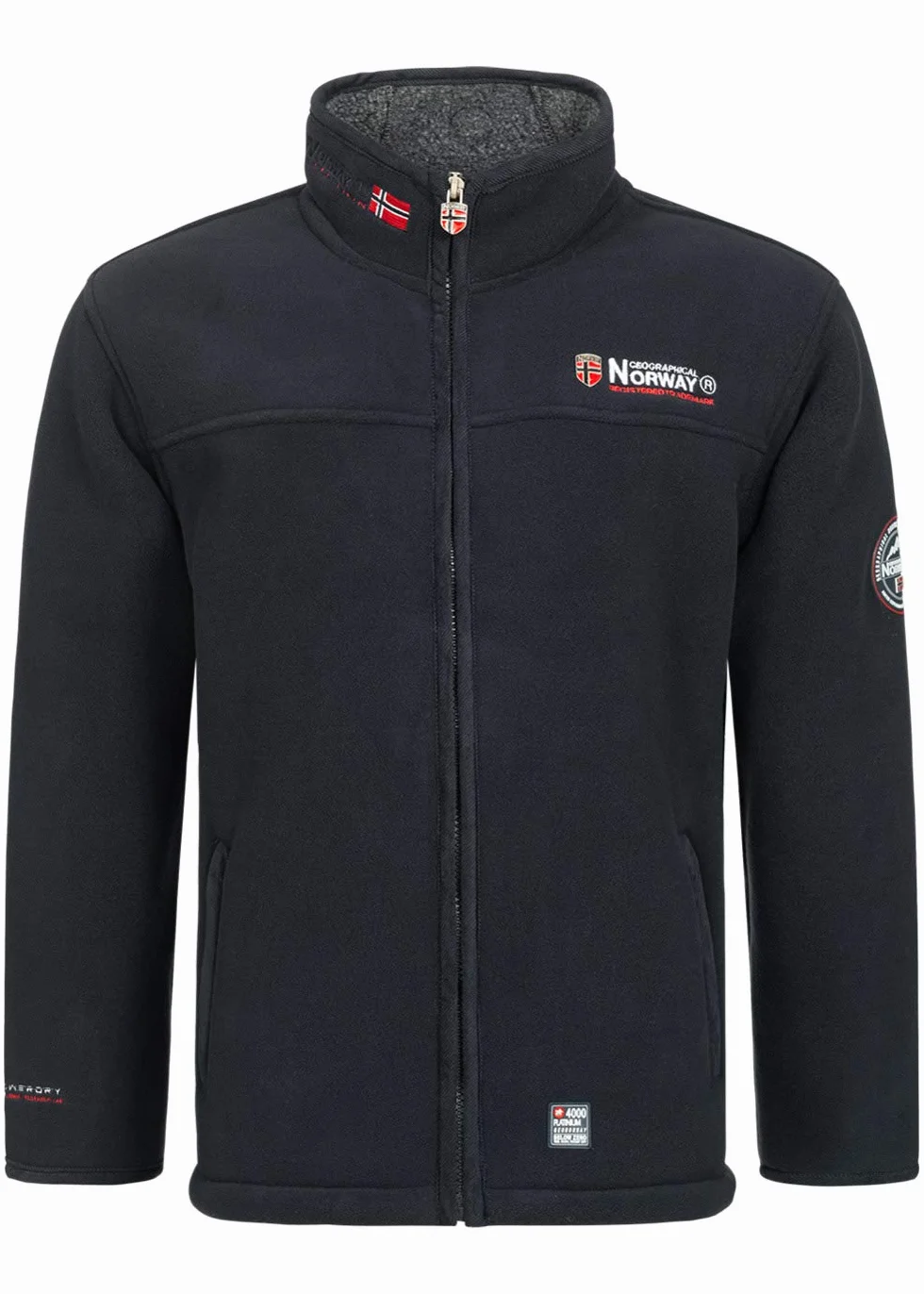 Geographical Norway Ureka Kurtka polarowa męska, z ciepłą podszewką z pluszu, rozmiar S–XXXL