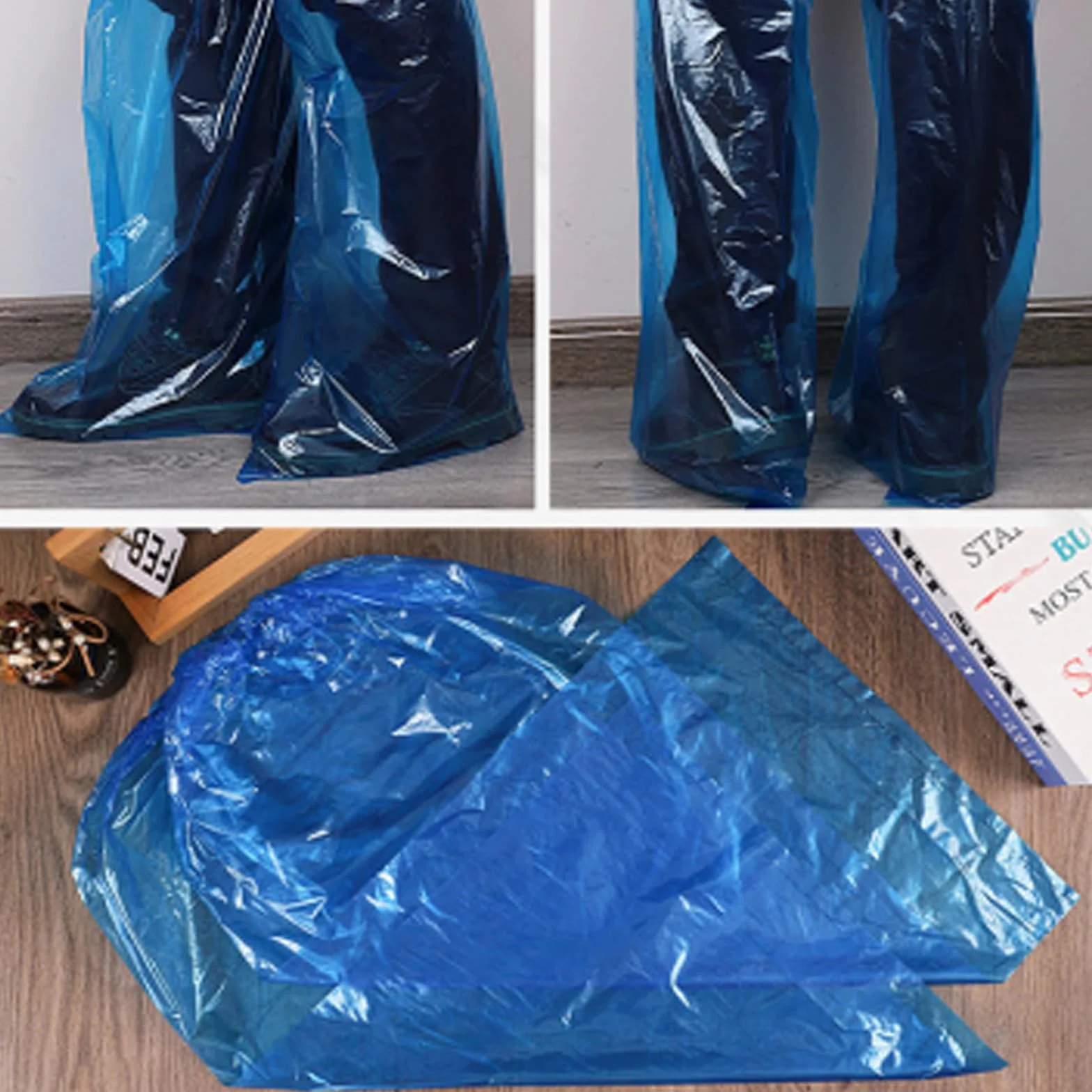 Wodoszczelne ochraniacze na buty, ochraniacze na buty, ochraniacze na buty, wodoodporne ochraniacze na buty, dla mężczyzn i kobiet, antypoślizgowe, 10 par (20)