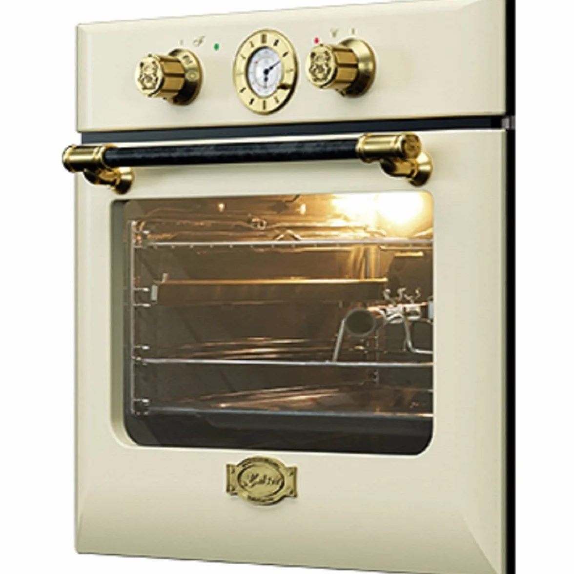 Kaiser Sprzęt kuchenny, piekarnik do zabudowy "EH 6432 ElfBE", Retro piekarnik elektryczny do zabudowy, wolnostojący, 68 l, wrzeciono, 10 funkcji, funkcja pizzy
