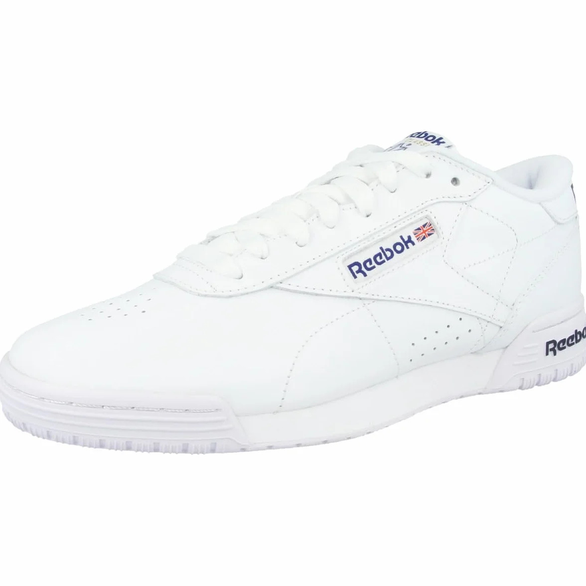 Reebok Ex-O-Fit Clean Logo Int, Trampki Męskie, Białe (Int/White/Royal Blue/Royal Blue), 48,5 EU
