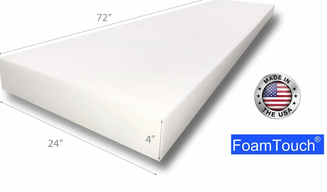 FoamTouch Pianka tapicerska 4 x 24 x 72 MDF, 1 szt. (1 sztuka), biała