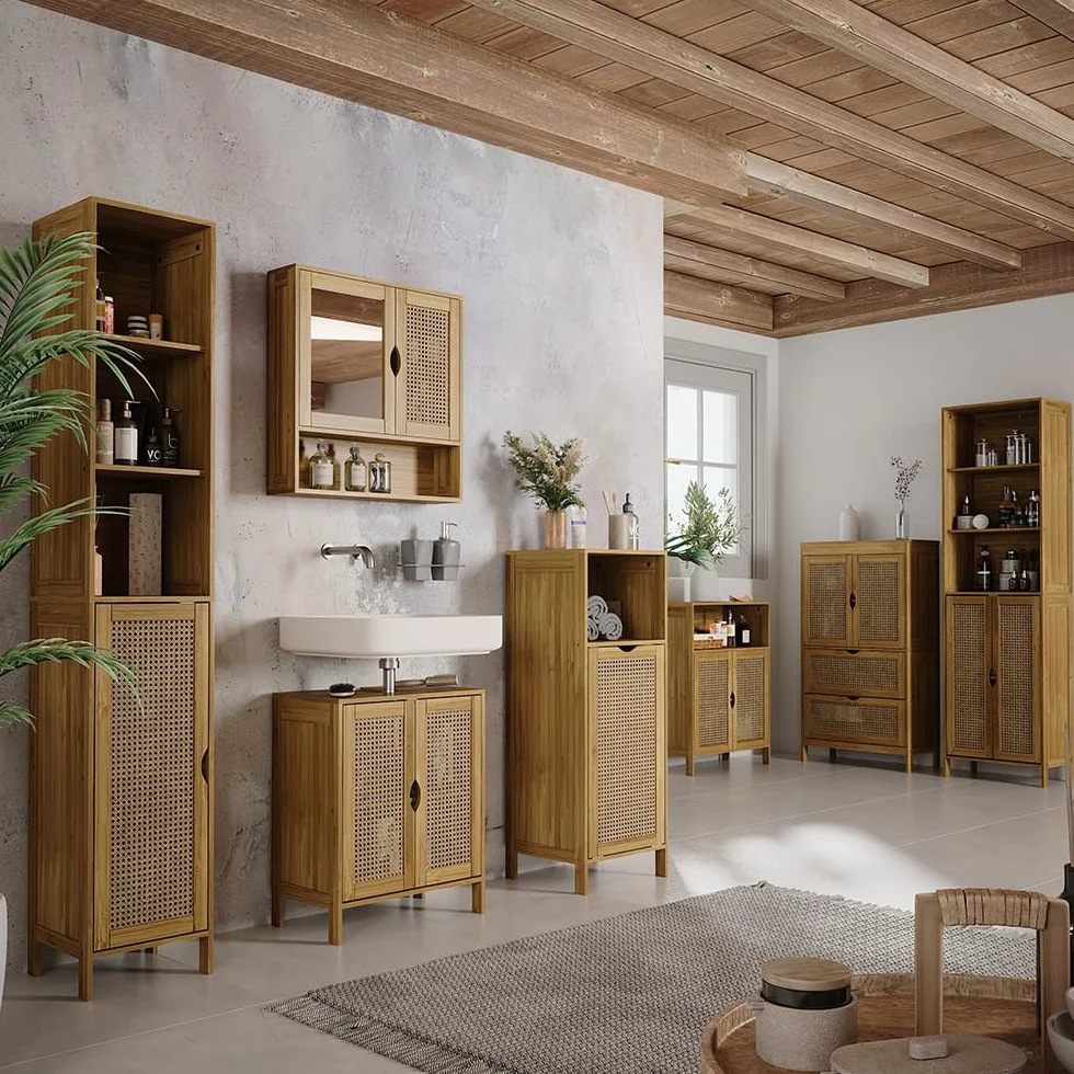 Vicco Szafka Midi "Liora", Bambus, 60 x 80 cm