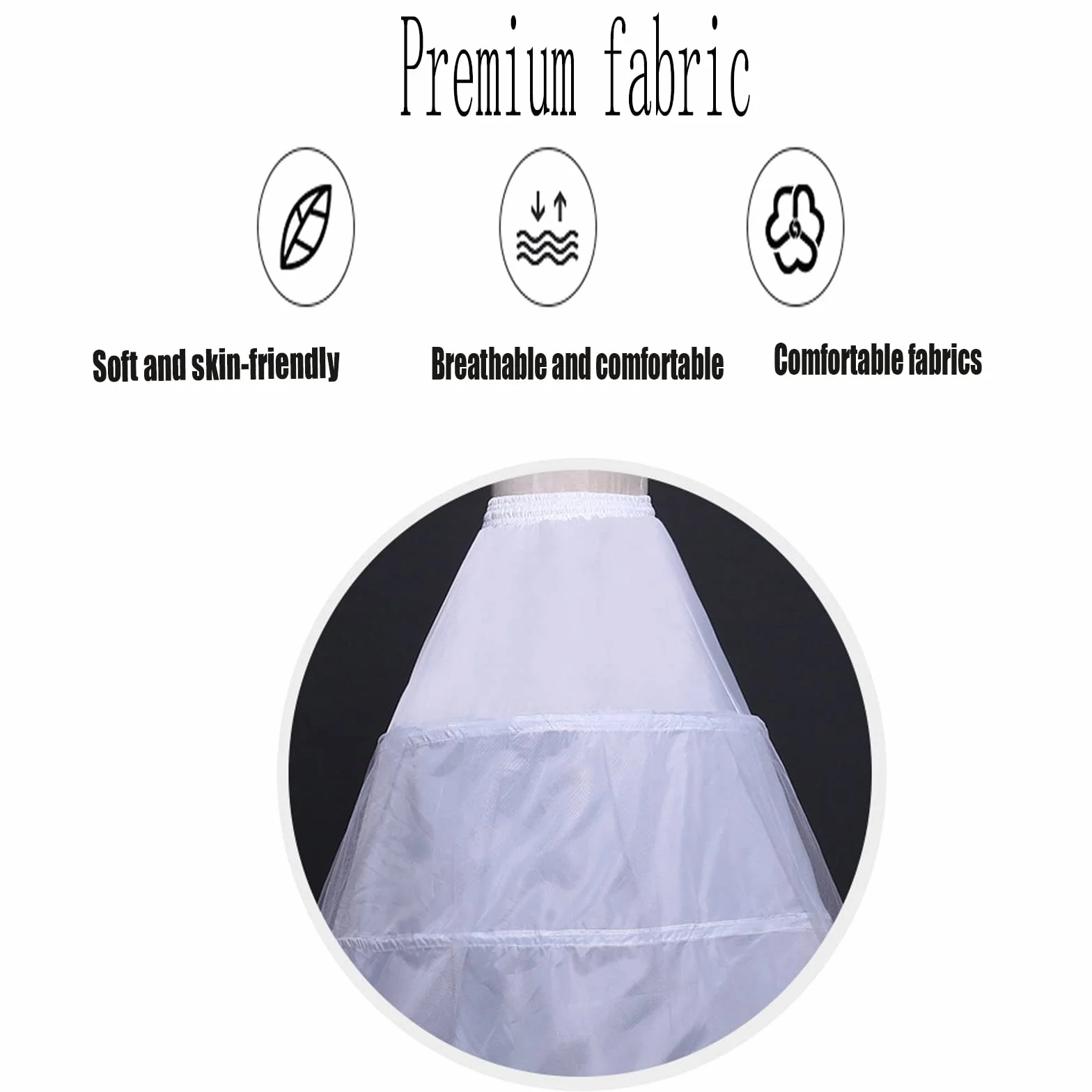 Krinoline Petticoat halka, 3 pierścienie, regulowana halka, krynolina, dla panny młodej, na bal absolwentów